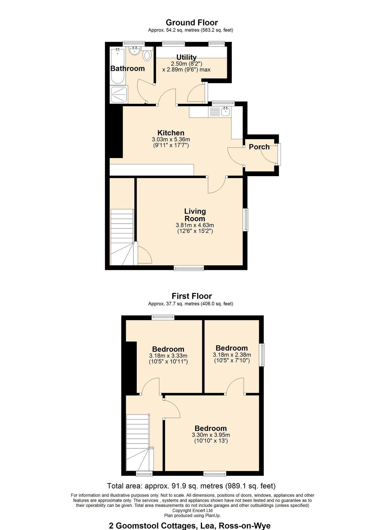 Groomstool Cottages,2, Ross-on-wye floorplan