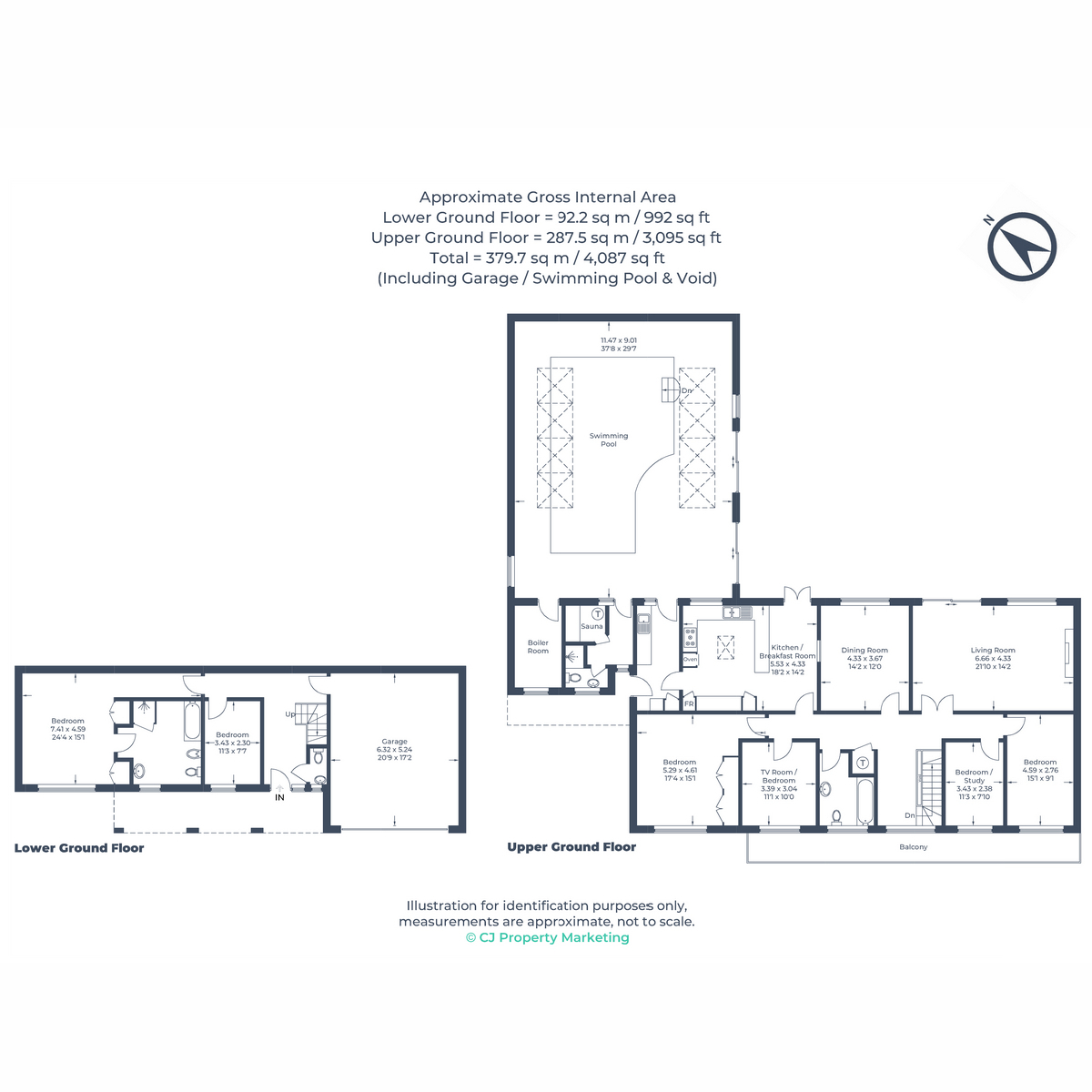 High Aird, 9 Hearn Close, Penn floorplan
