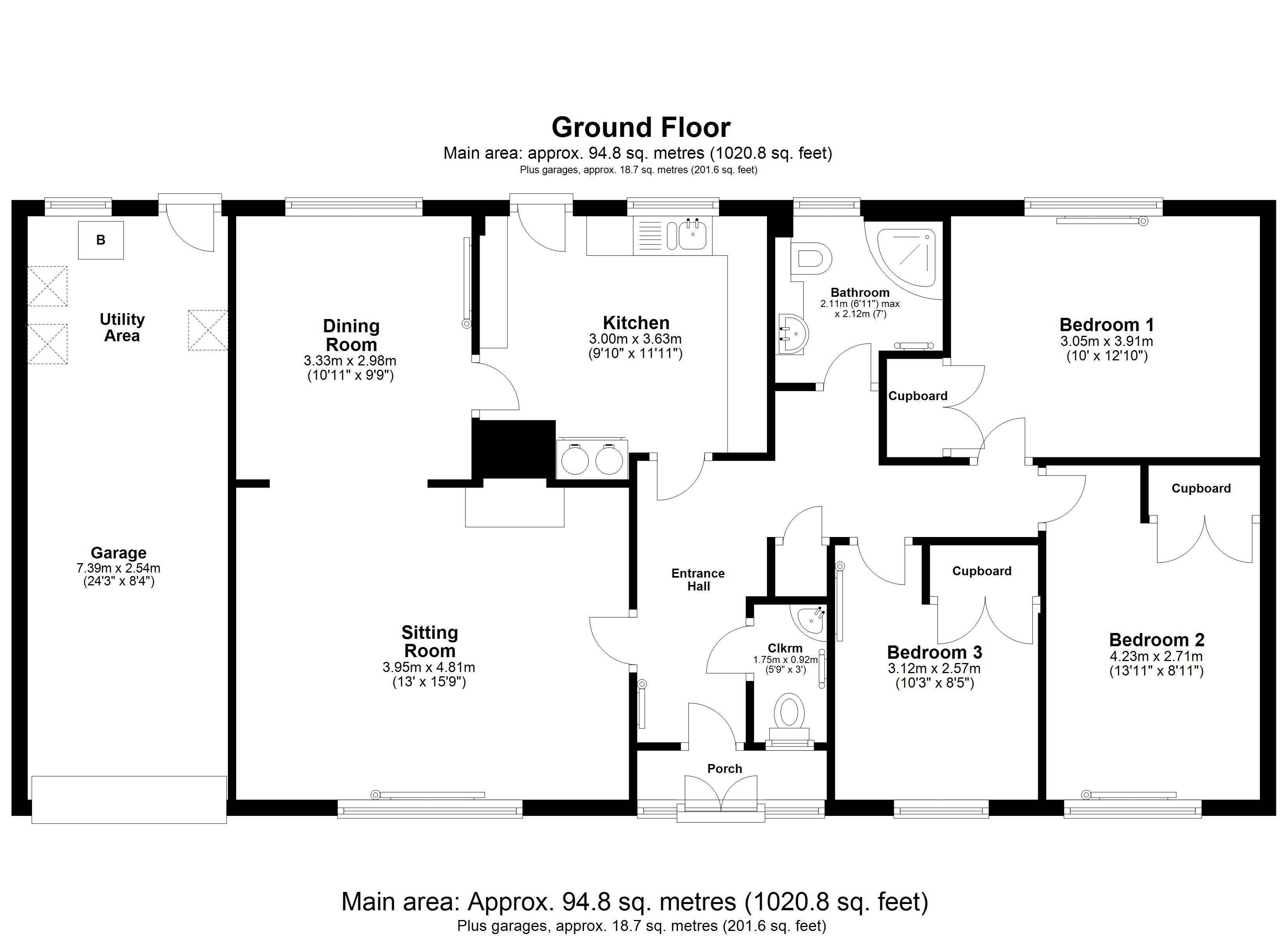 Pembroke Green, Tetbury SN16, 3 bedroom bungalow for sale 63456426 PrimeLocation