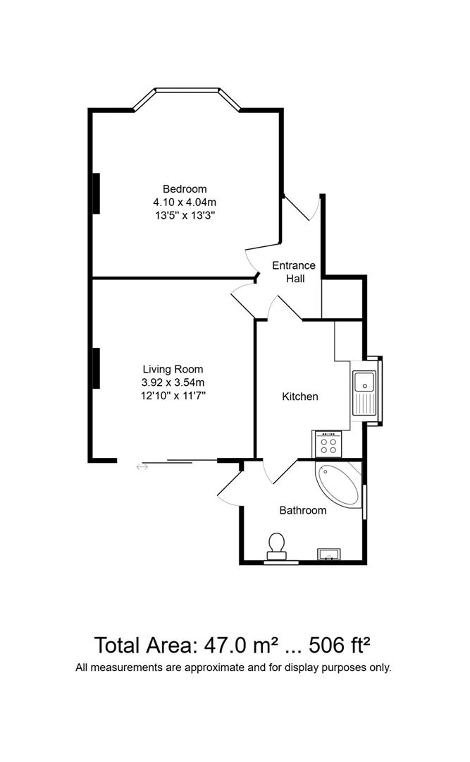 Ground Floor Flat, 45, Braybon Avenue, Brighton floorplan