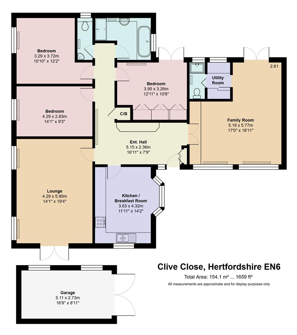 40A, Clive Close, Potters Bar floorplan