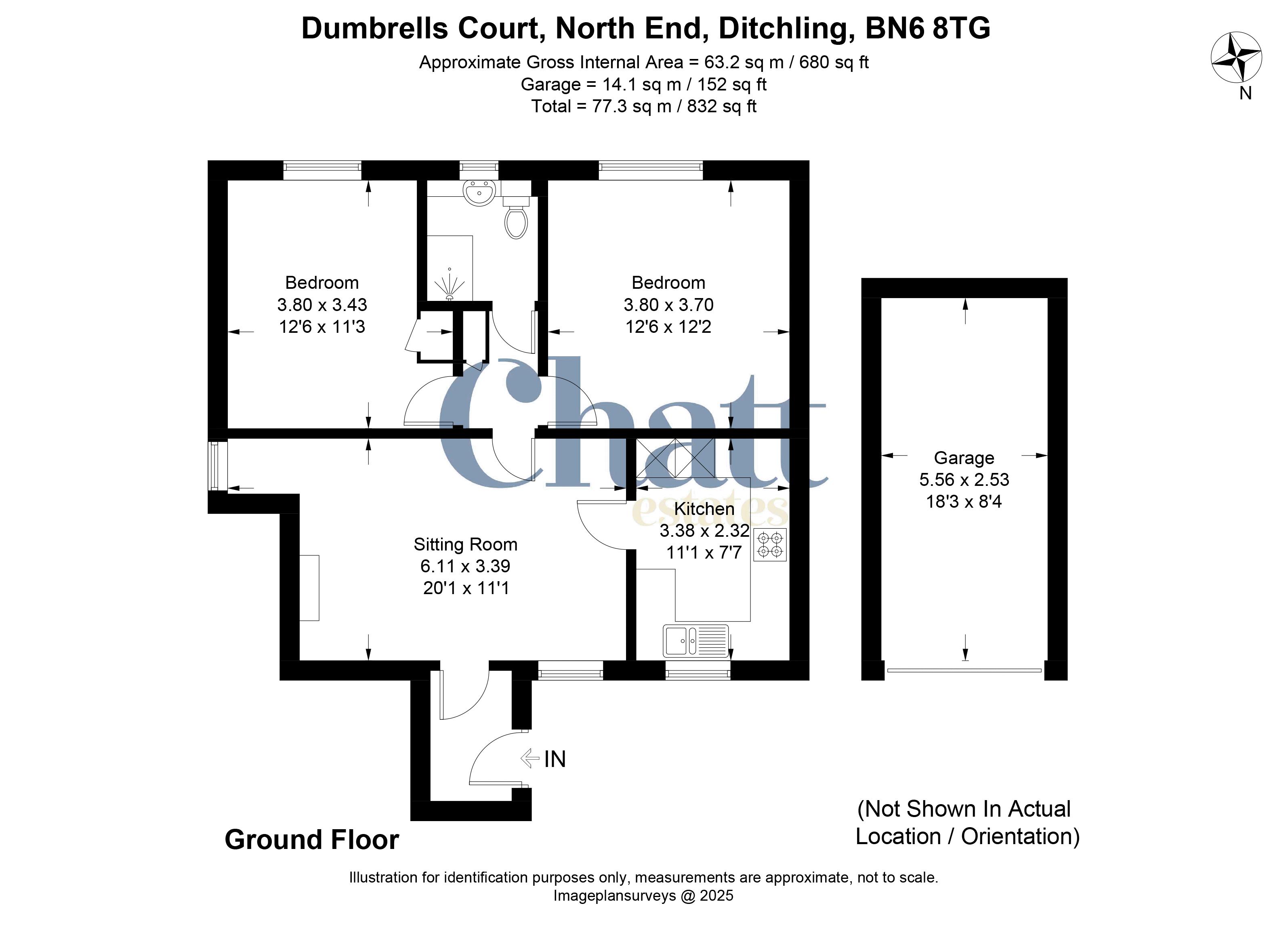 Flat 2, dumbrells court, North End, Hassocks floorplan
