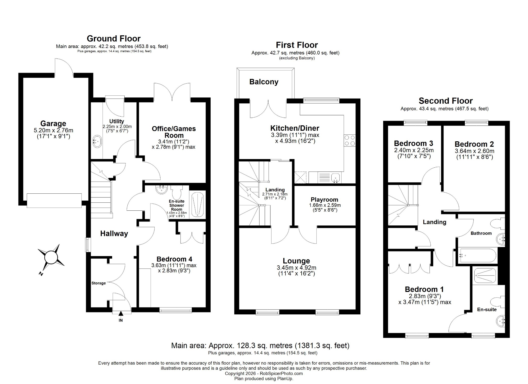 56, Presland Way, WELLINGBOROUGH floorplan