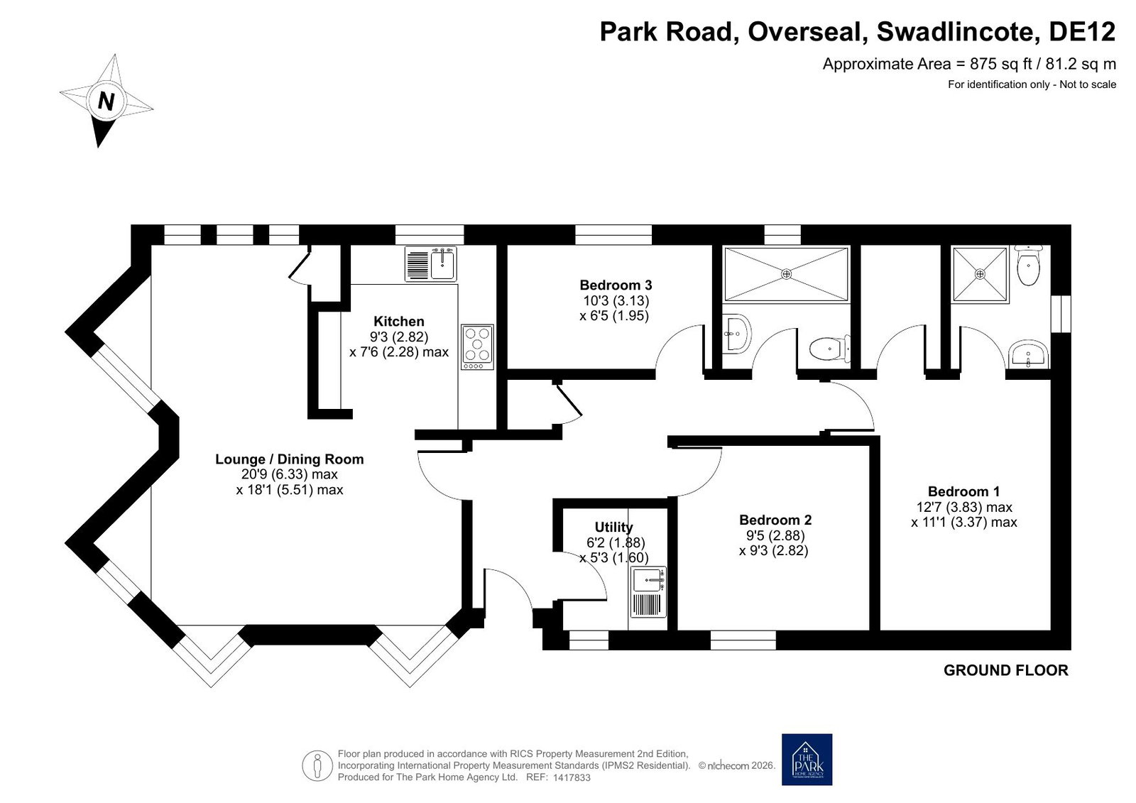 8 Swainswood Park,, Park Road, Swadlincote floorplan