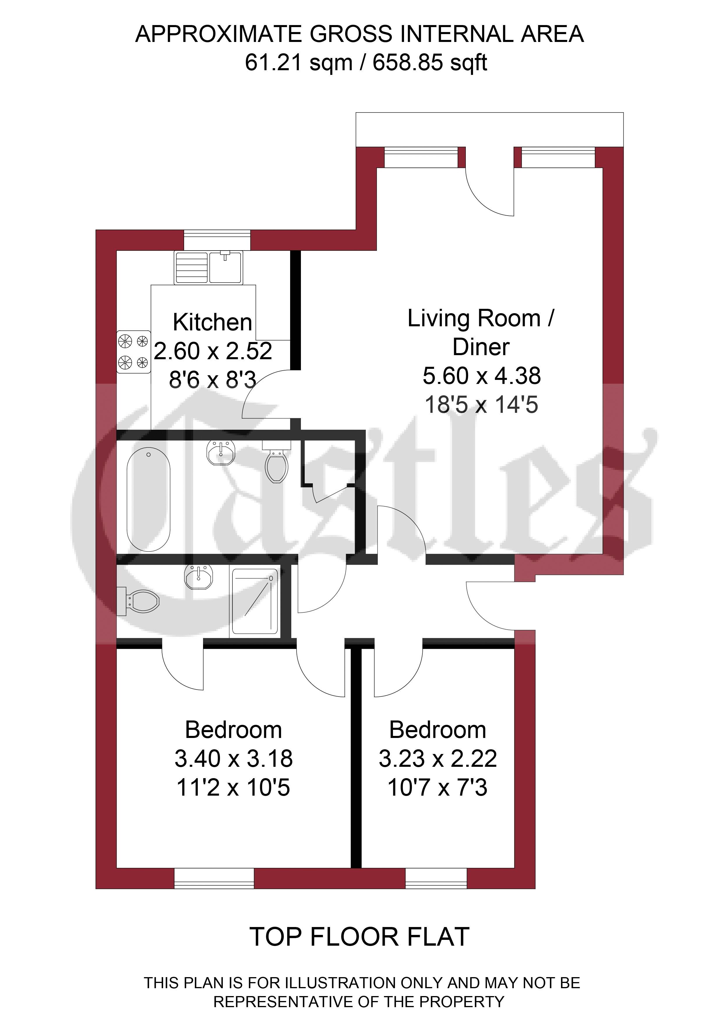 Aldis Mews, Enfield Island Village, Enfield EN3, 2 bedroom flat for