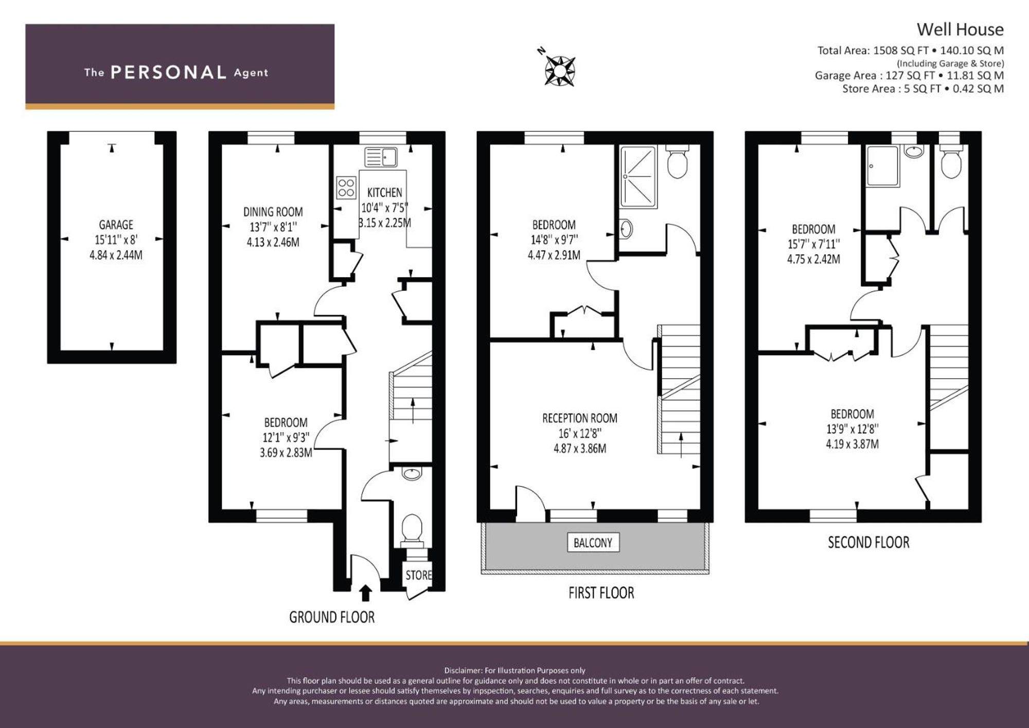 Flat 2, Well House Woodmansterne Lane, Banstead floorplan