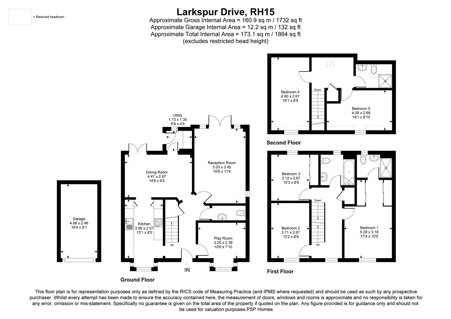 83, Larkspur Drive, Burgess Hill floorplan
