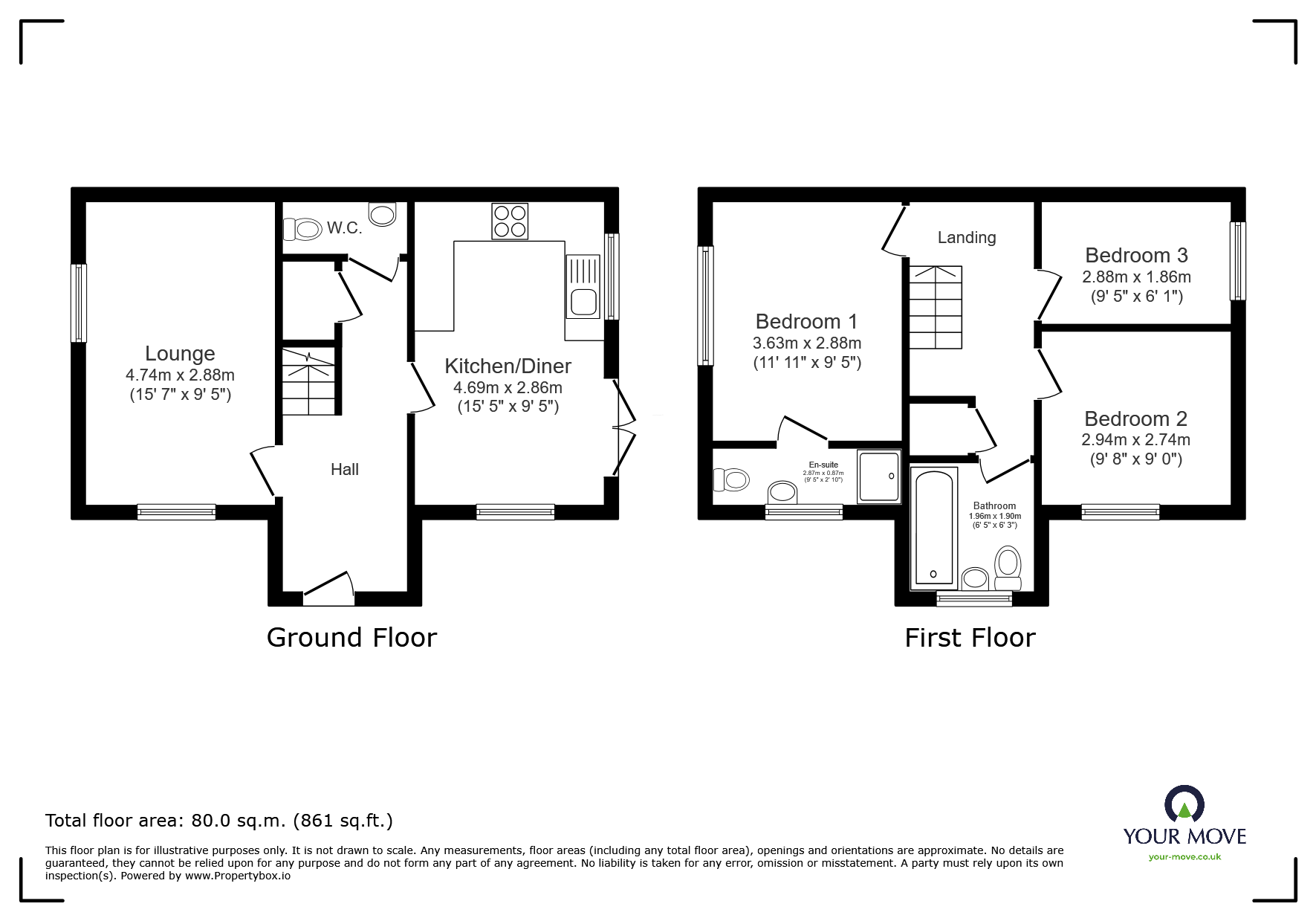 44, Folly Way, Barnsley floorplan