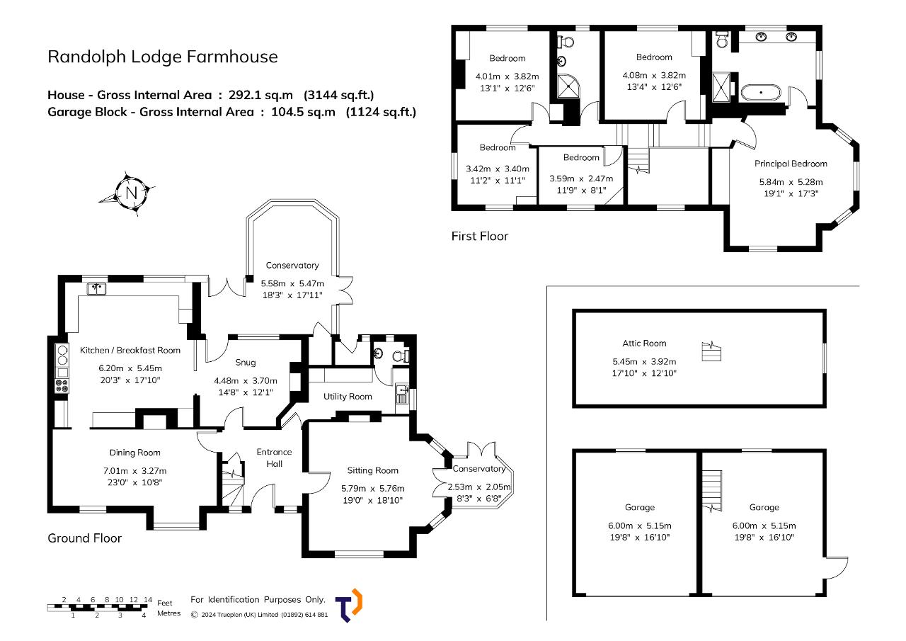 Randolph Lodge Farmhouse, Fosten Lane, Biddenden floorplan