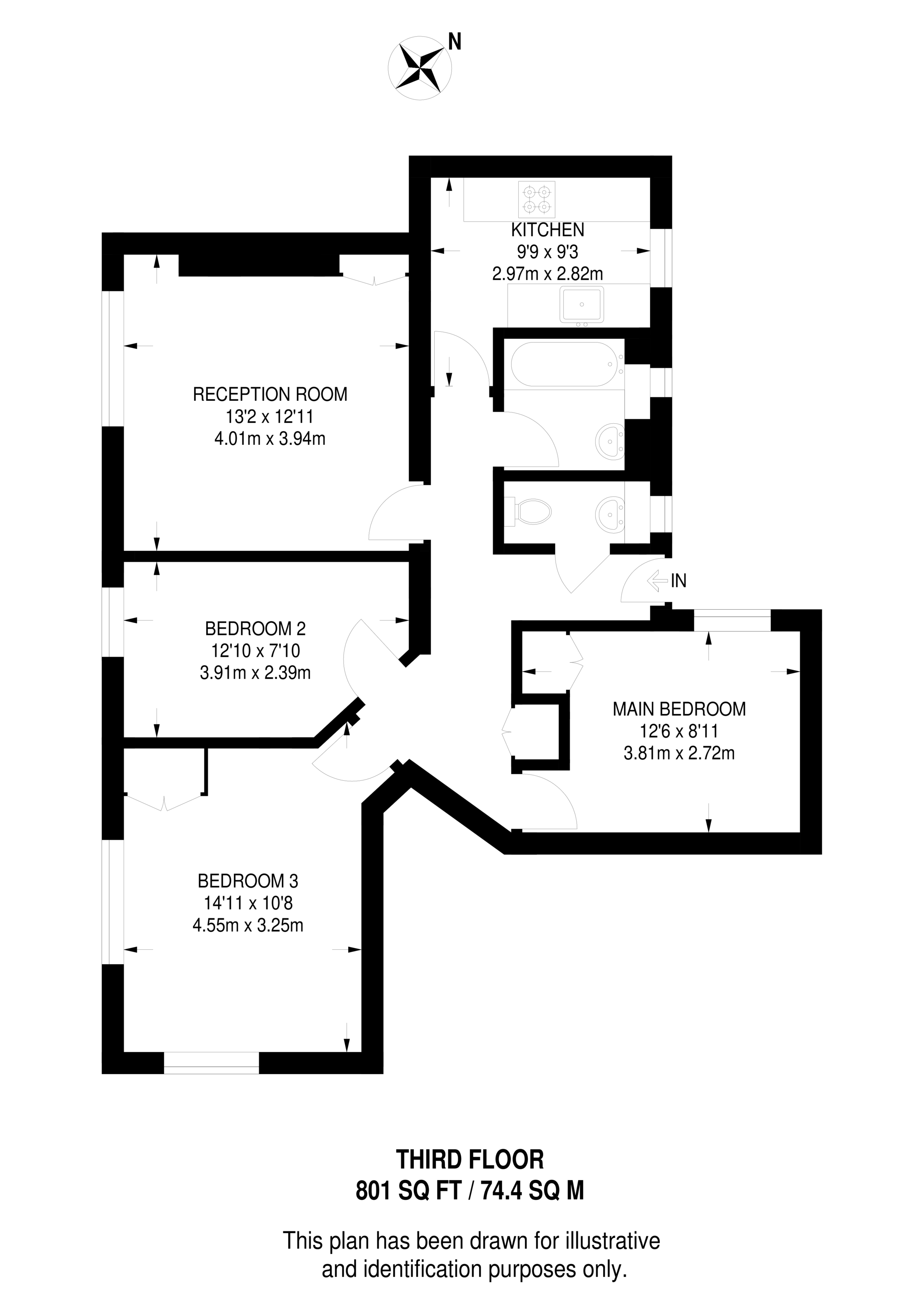 Anson House, Shandy Street, Stepney floorplan