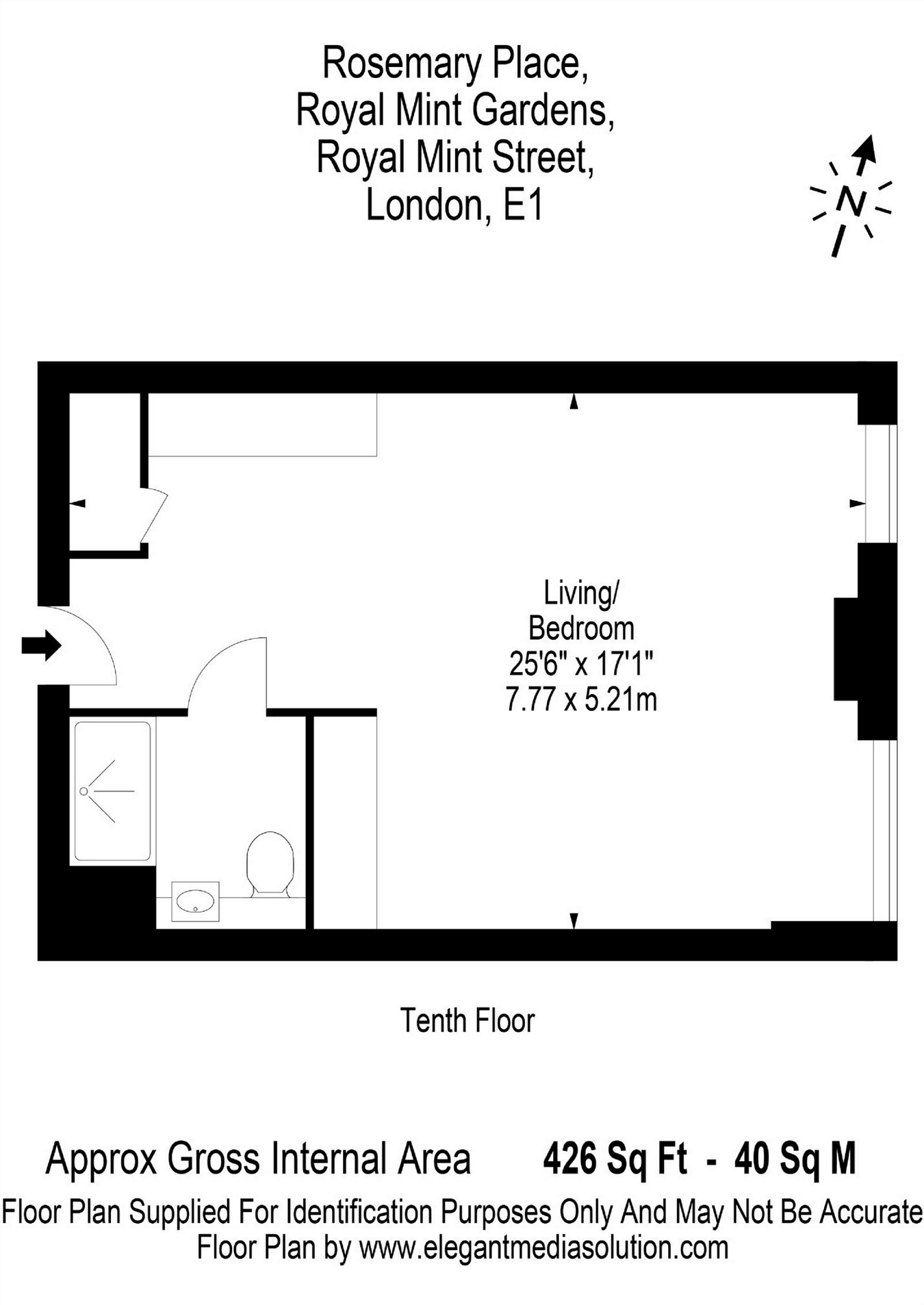 0 Bedrooms Studio for sale in Rosemary Place, Royal Mint Gardens, Royal Mint Street E1