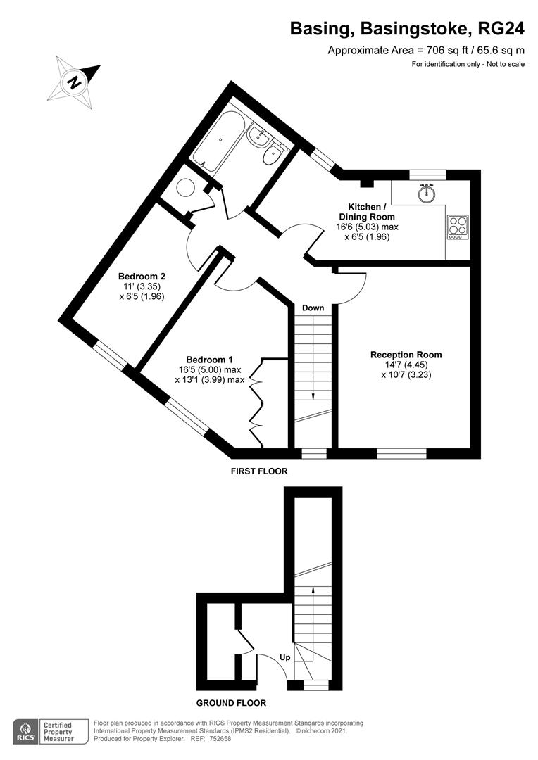 Basingfield Close, Old Basing, Basingstoke RG24, 2 bedroom