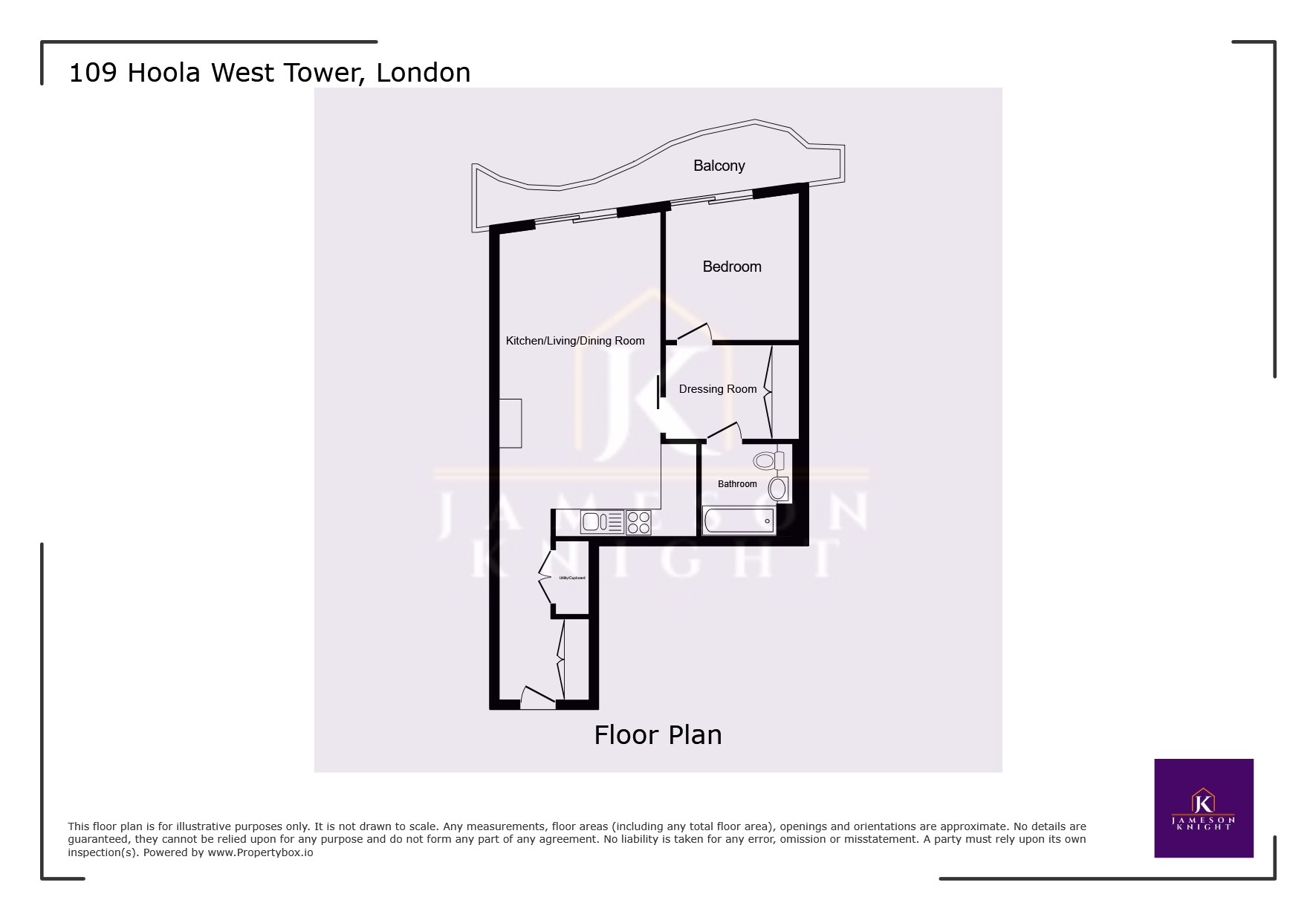 Apartment 109 Hoola West Tower 5, Tidal Basin Road, Greater London floorplan