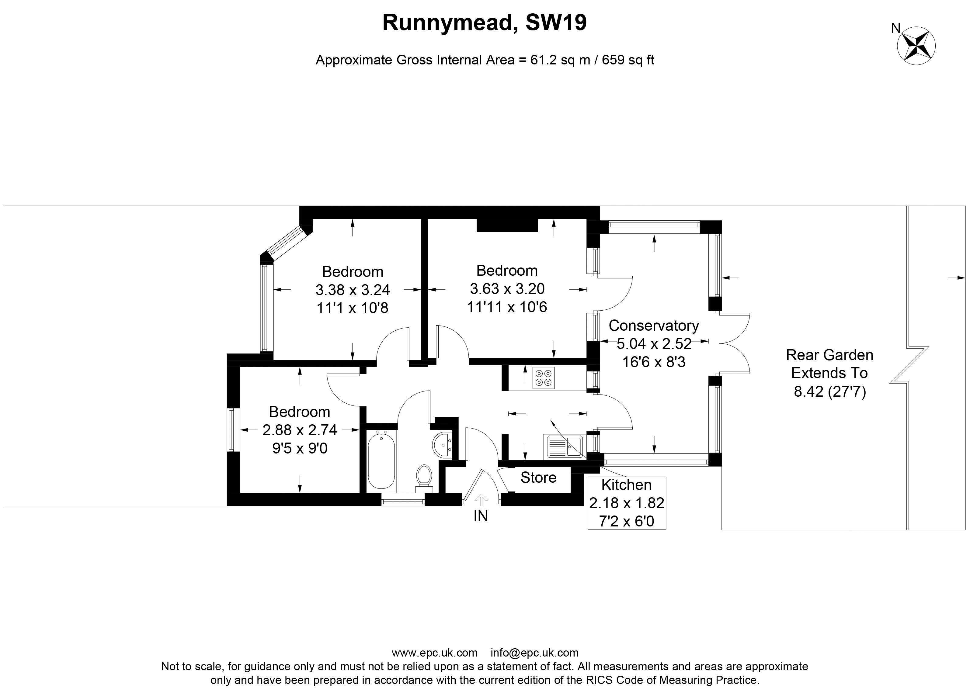 2 Bedrooms Flat for sale in Runnymede, Colliers Wood, London SW19