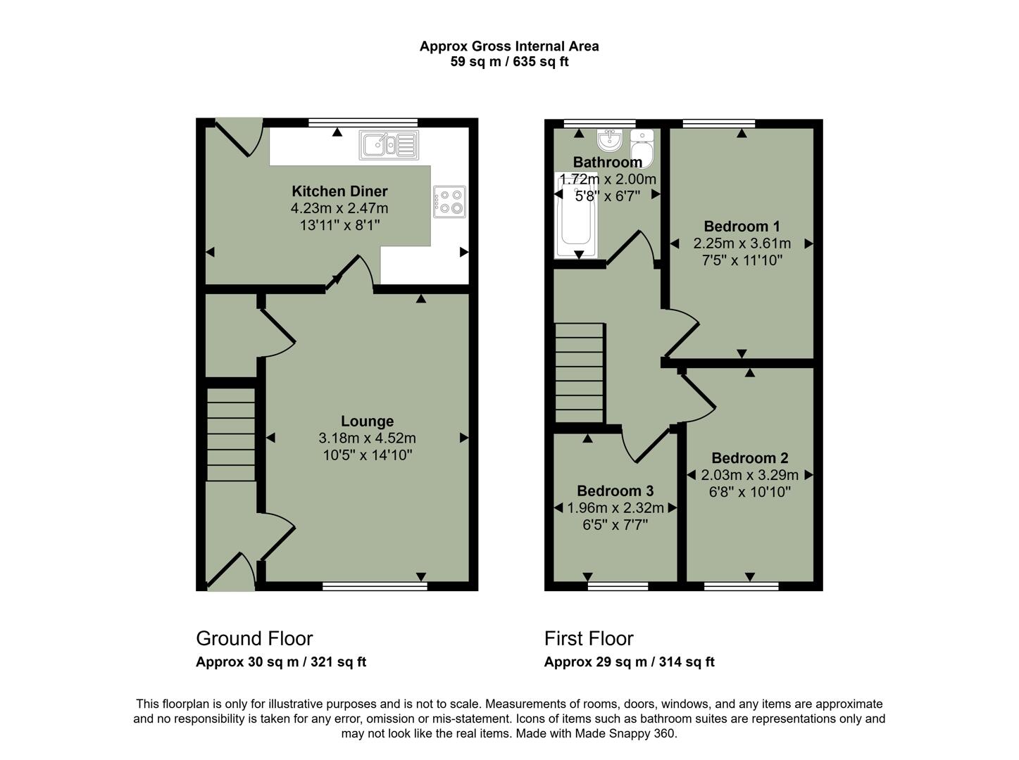 2 Maindy Mews, Maindy Road, Cardiff floorplan