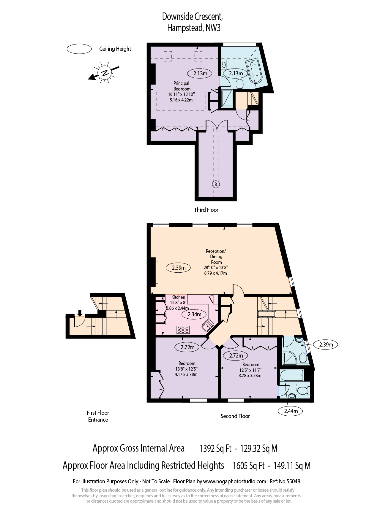 Downside Crescent, London floorplan