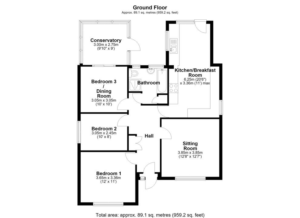 3, Cullerne Road Stratton St Margaret, Stratton St Margaret floorplan
