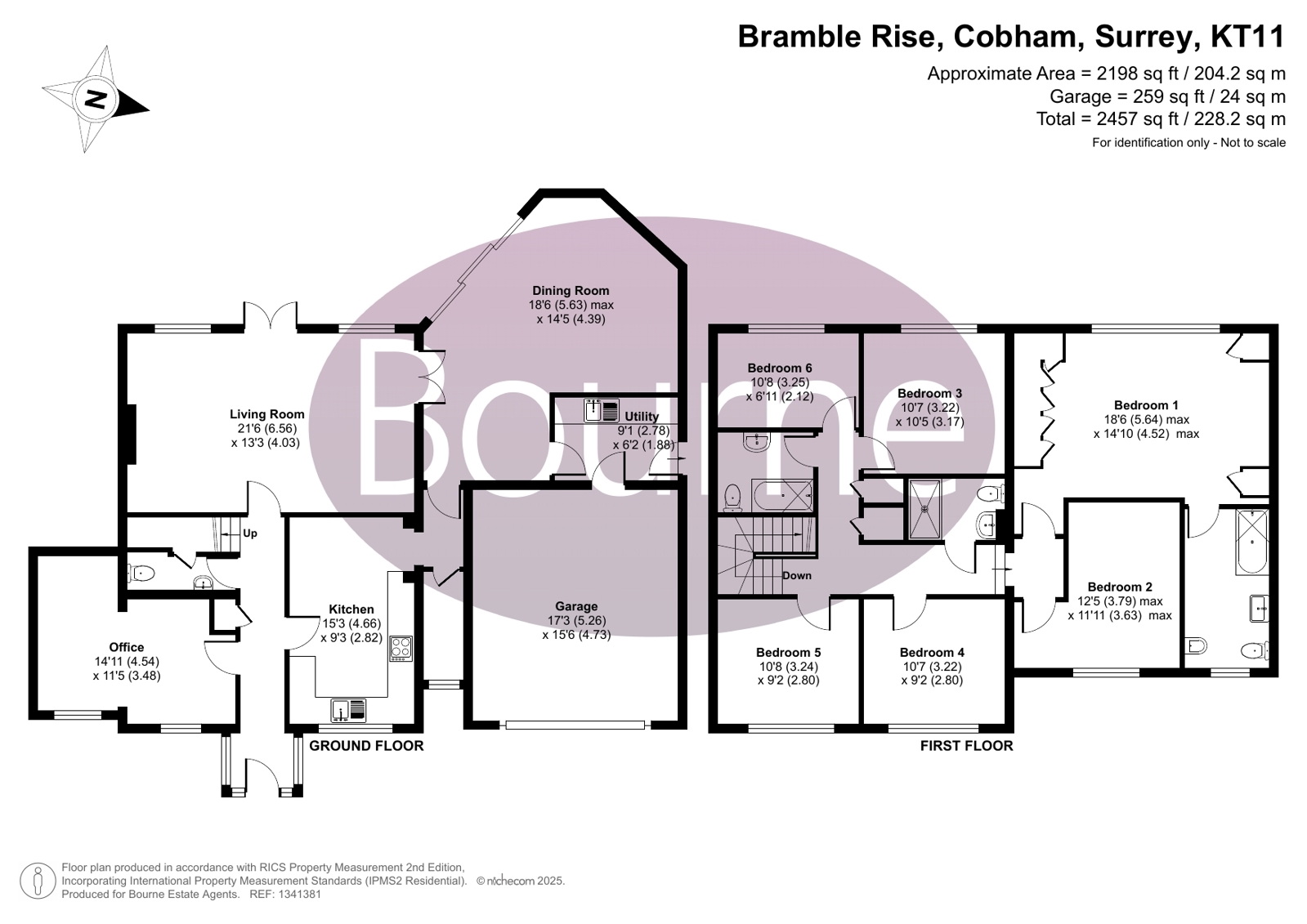 19, Bramble Rise, Cobham floorplan