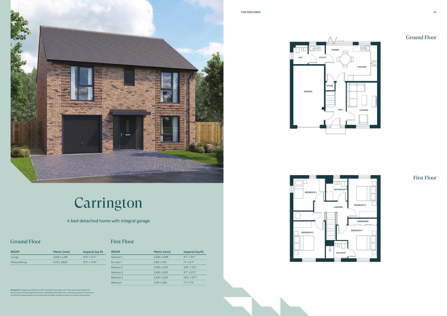 Plot 6, The Carrington, The Pastures, Gateforth Lane, Hambleton floorplan