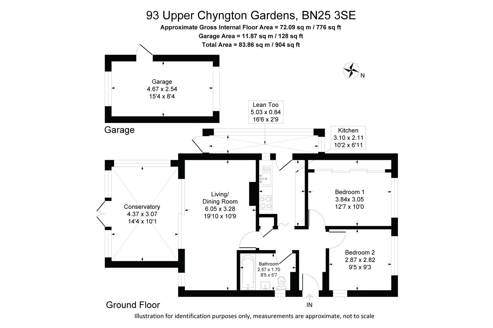93, Upper Chyngton Gardens, Seaford floorplan