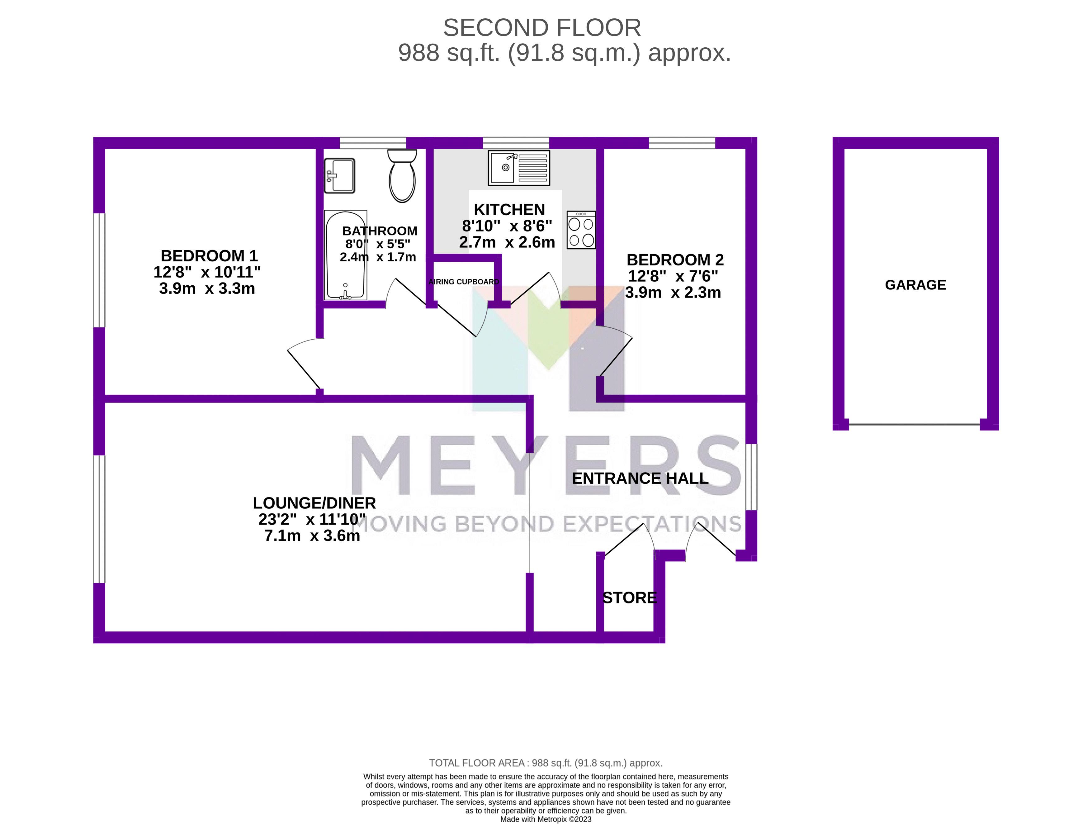 Richmond Park Road, Charminster BH8, 2 bedroom flat for sale 66254980
