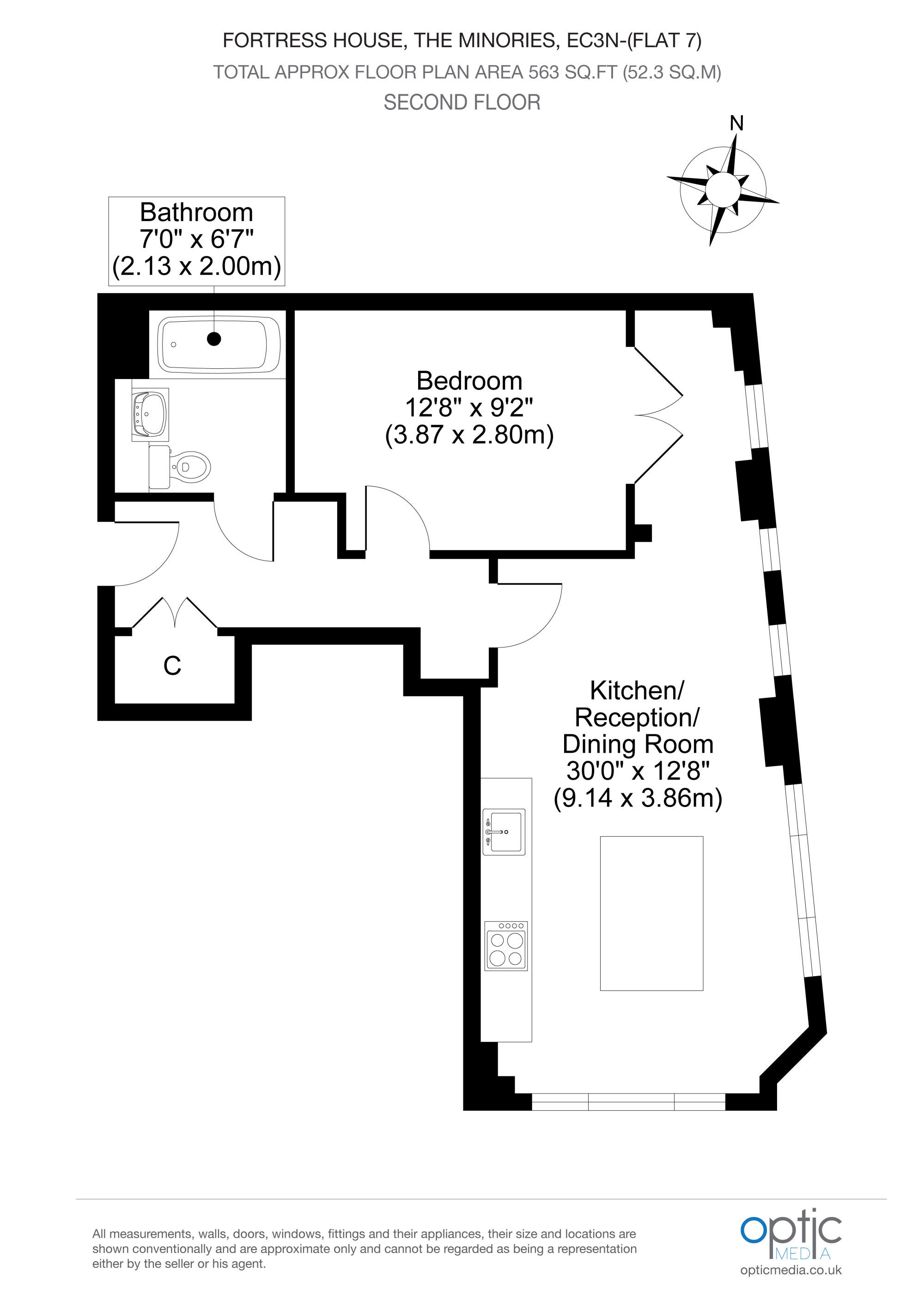 122 Fortress House,, Minories, London floorplan