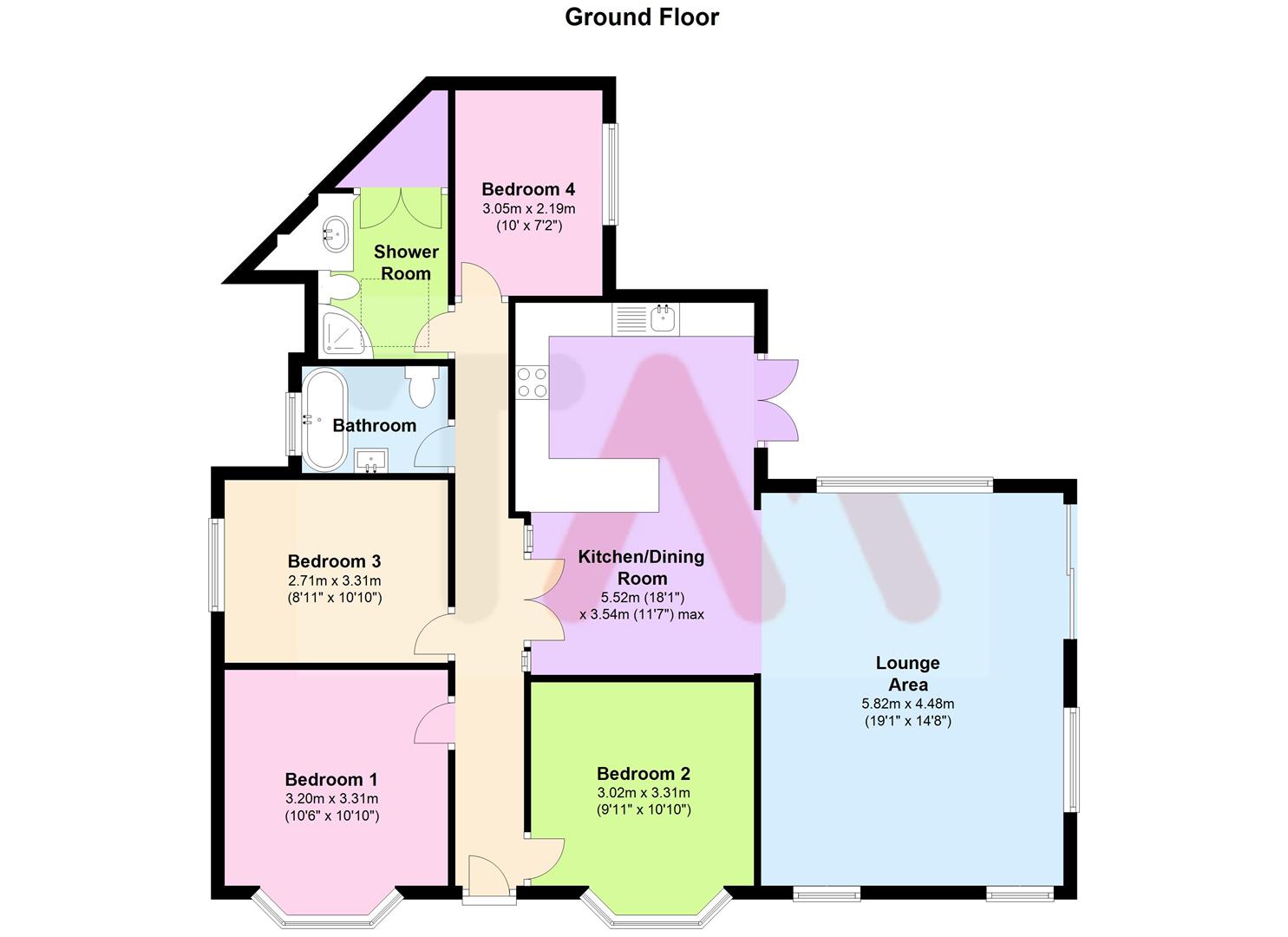 4 Bedrooms Detached bungalow for sale in Dolphin Lane, Melbourn, Royston SG8