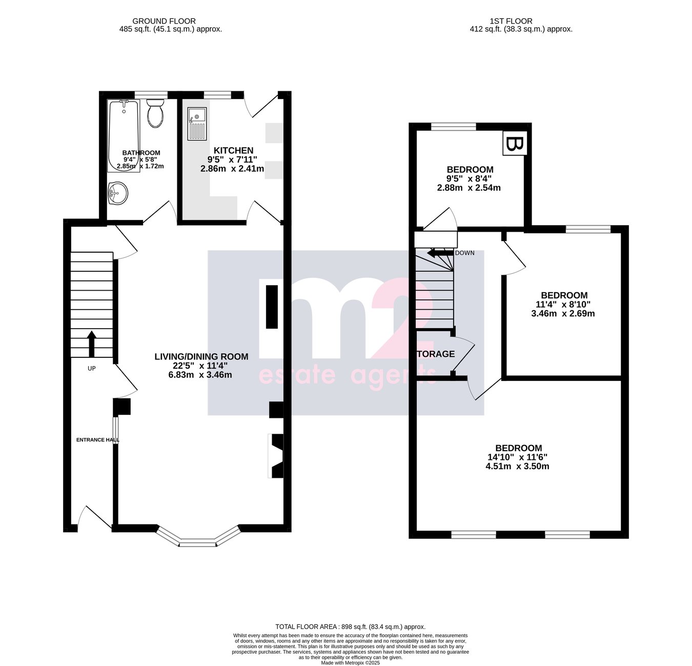 4, Ross Road, Abergavenny floorplan