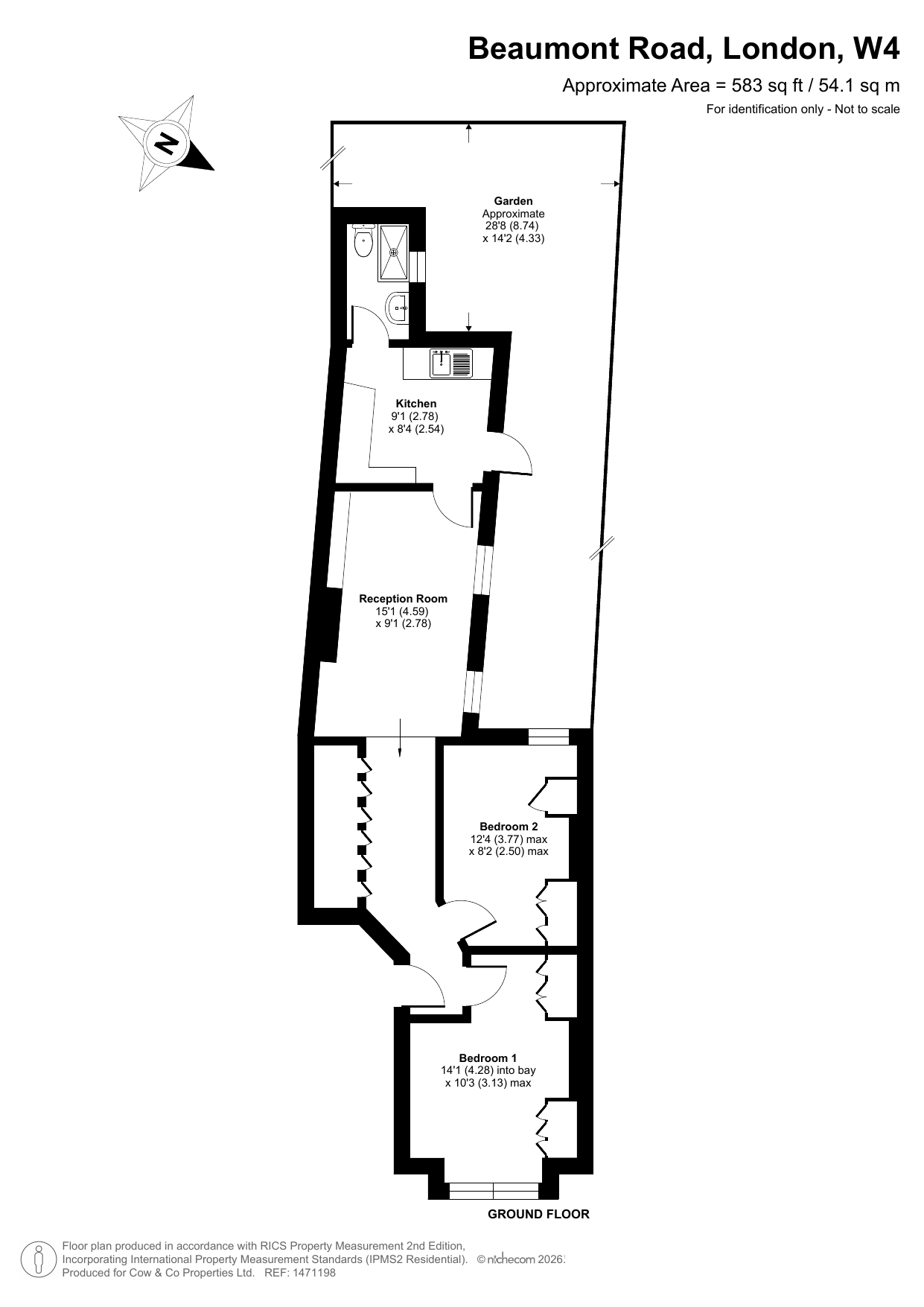53, Beaumont Road, Chiswick floorplan