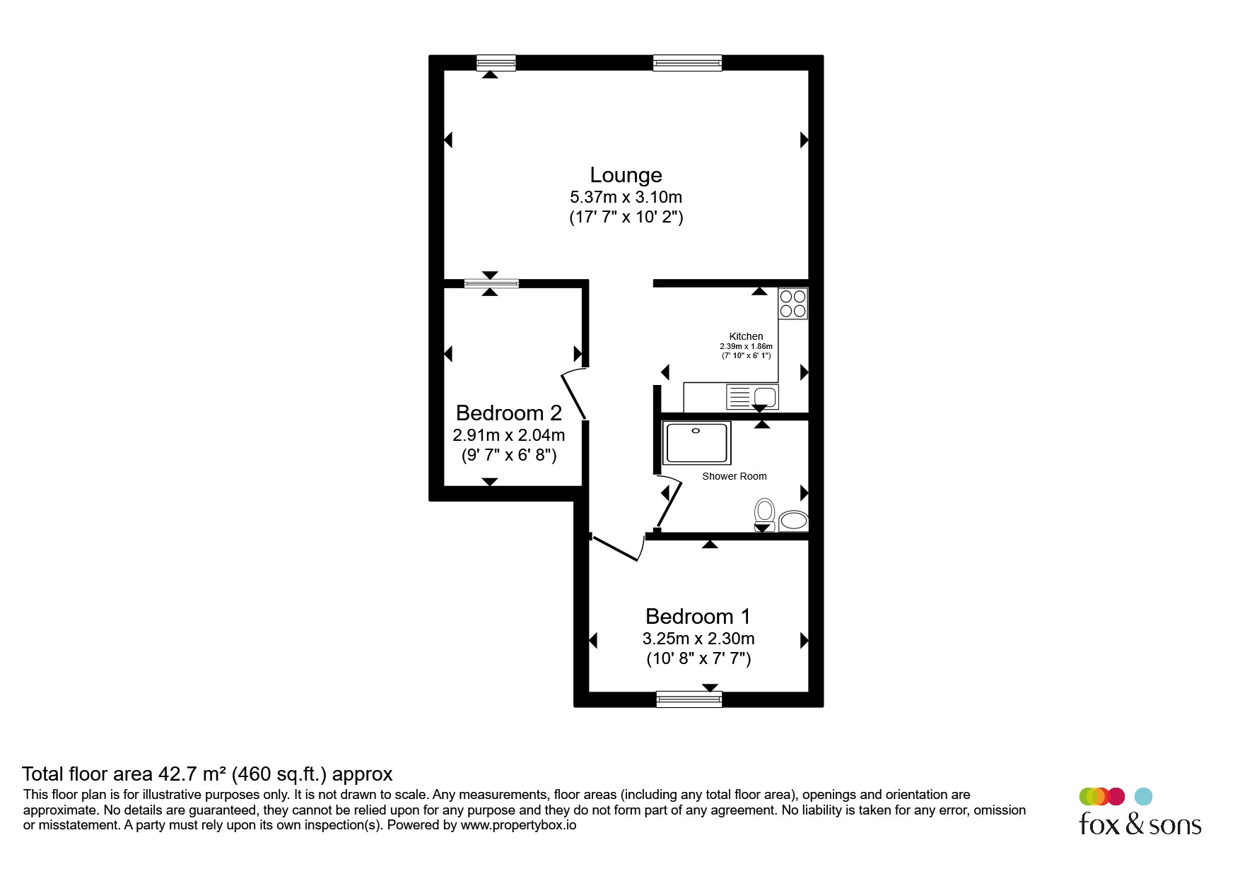 Flat 2, 19, Wickham Avenue, Bexhill-On-Sea floorplan