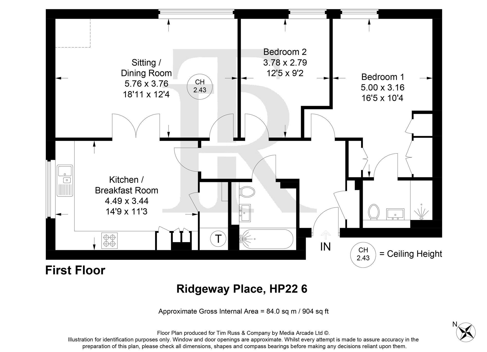 Apt 11, Ridgeway Place, Aylesbury floorplan