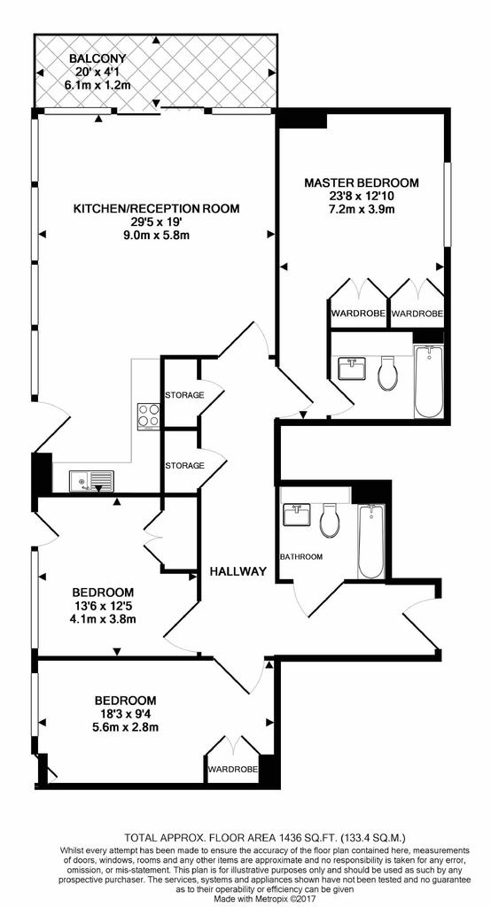 3 Bedrooms Flat to rent in Landmark Towers, Canary Wharf E14