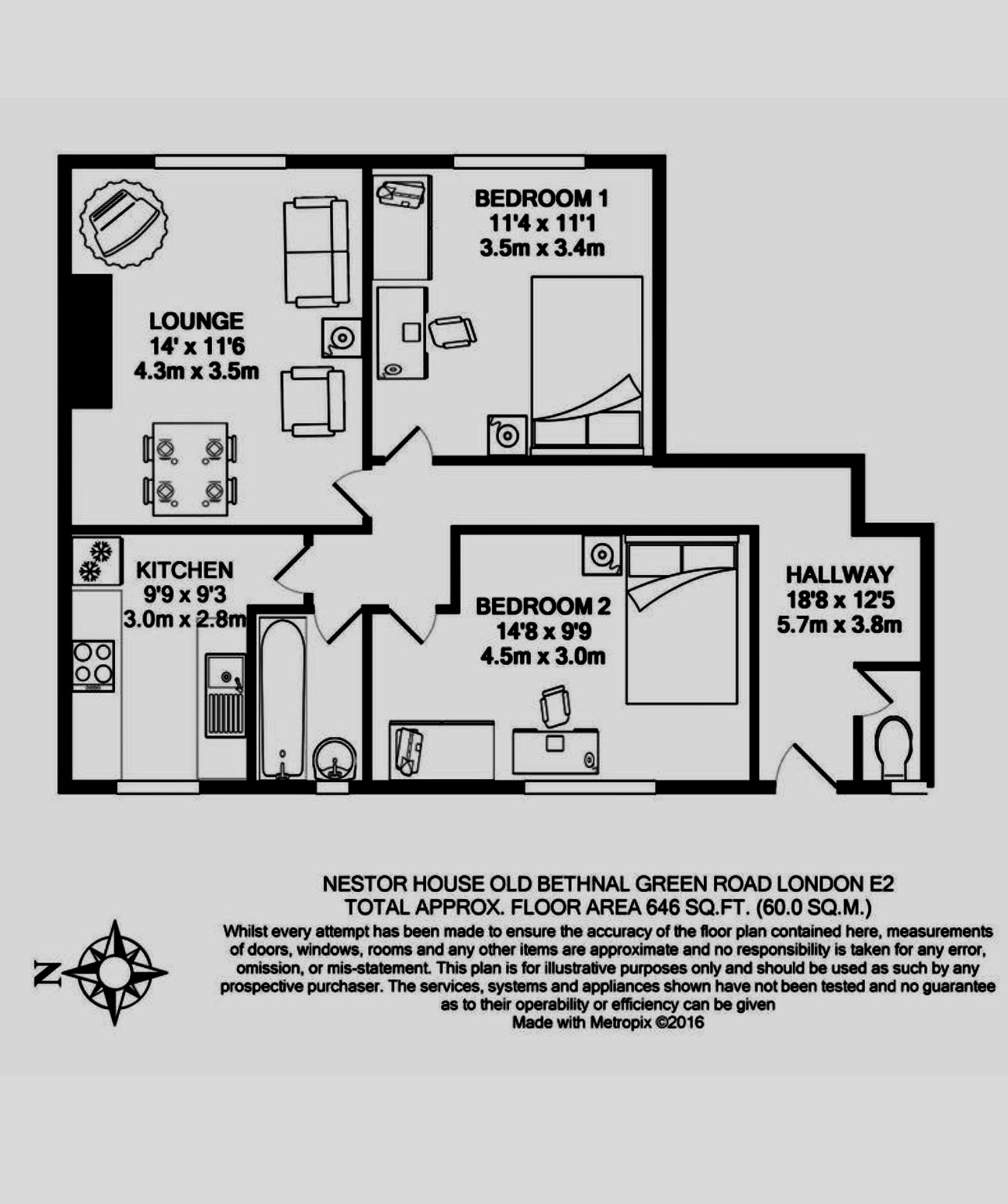 Old Bethnal Green Road, London floorplan