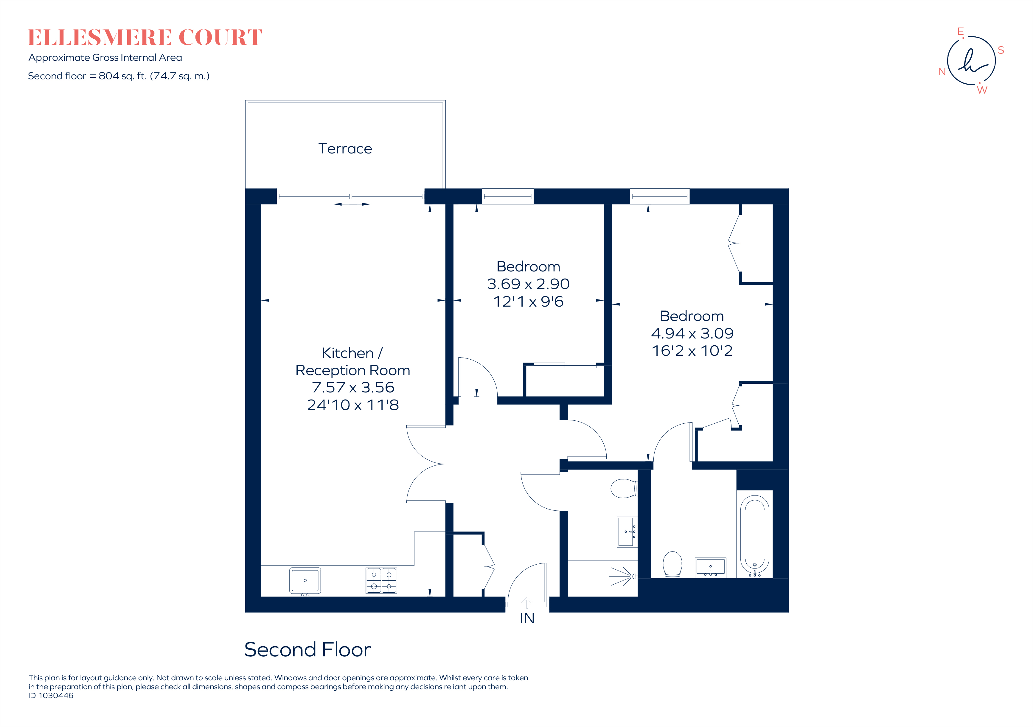 18, Ellesmere Court, 367, Fulham Road, London floorplan