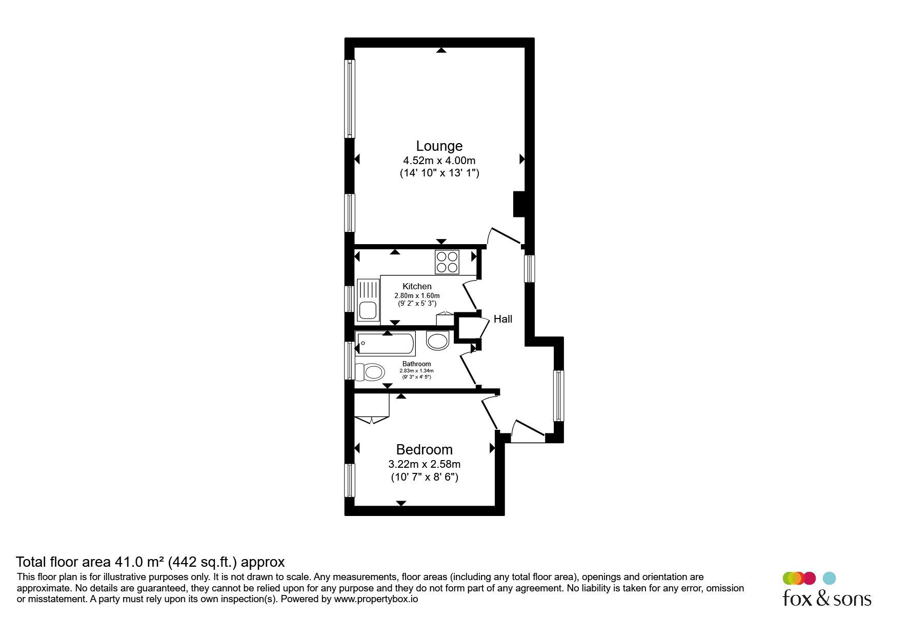 6, Verulam Court, 3-4, Granville Place, Bournemouth floorplan