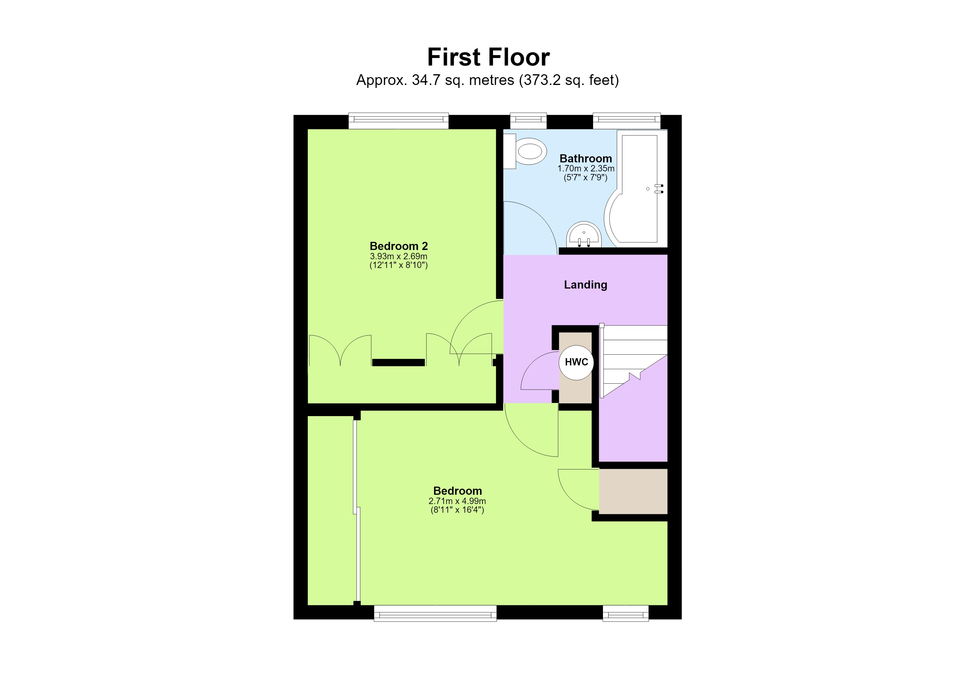 96, Boxted Road, Hertfordshire floorplan