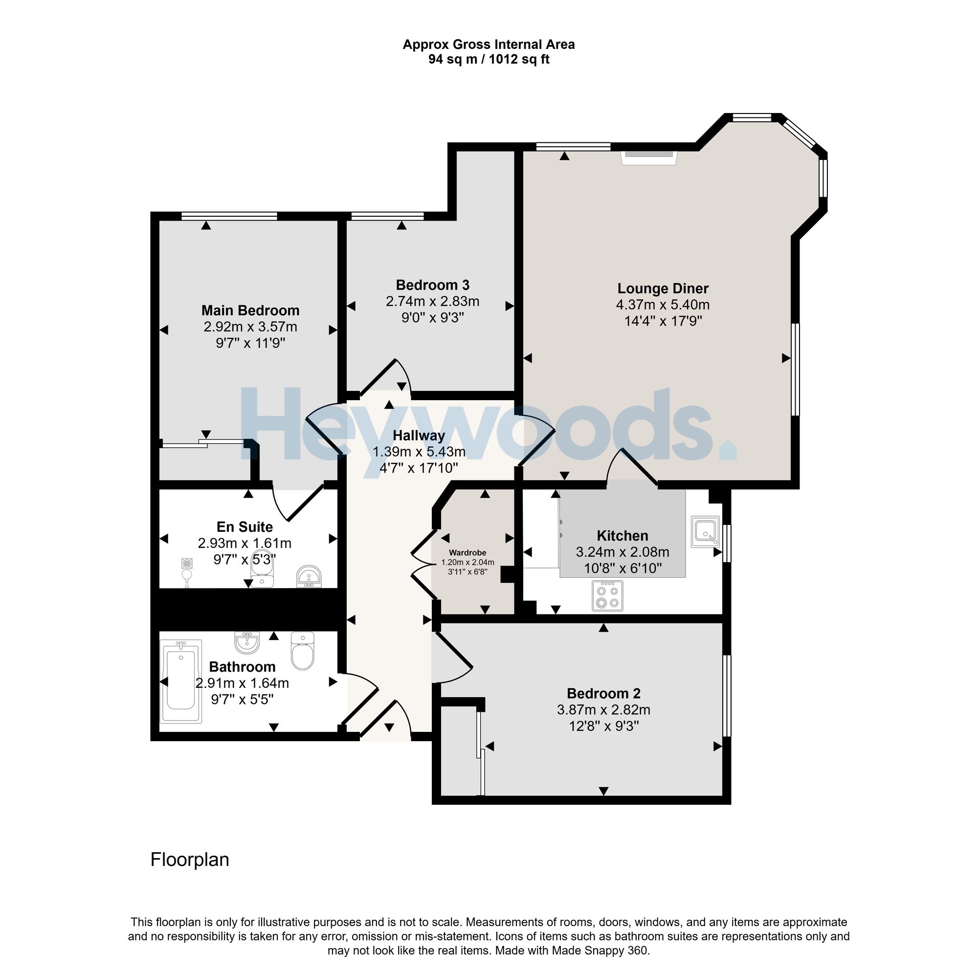 Apt 24, Adlington House High Street, Newcastle floorplan