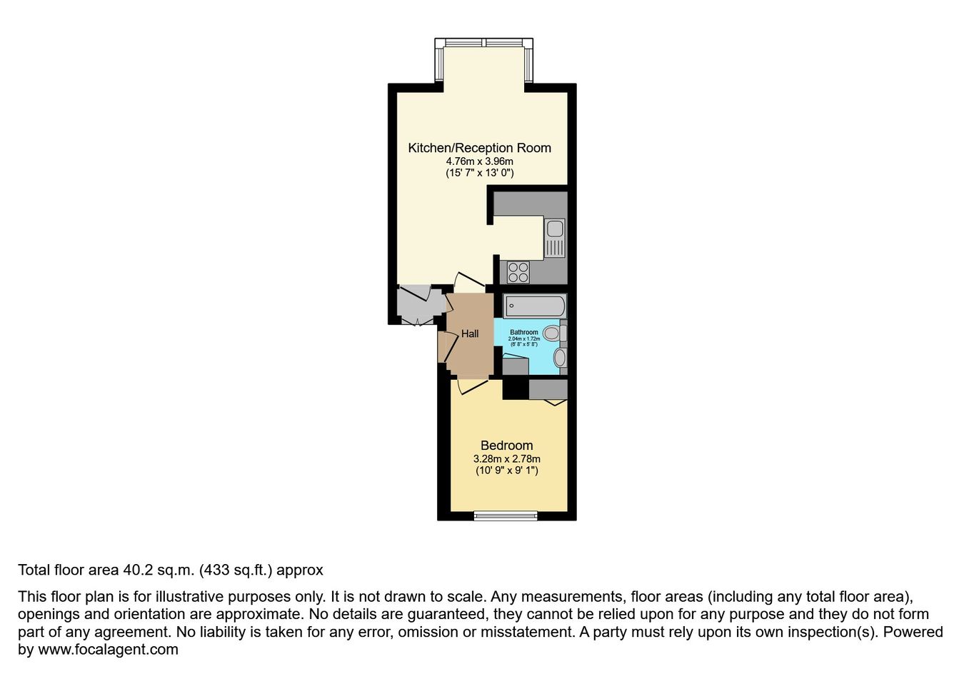 114, Cotton Avenue, London floorplan