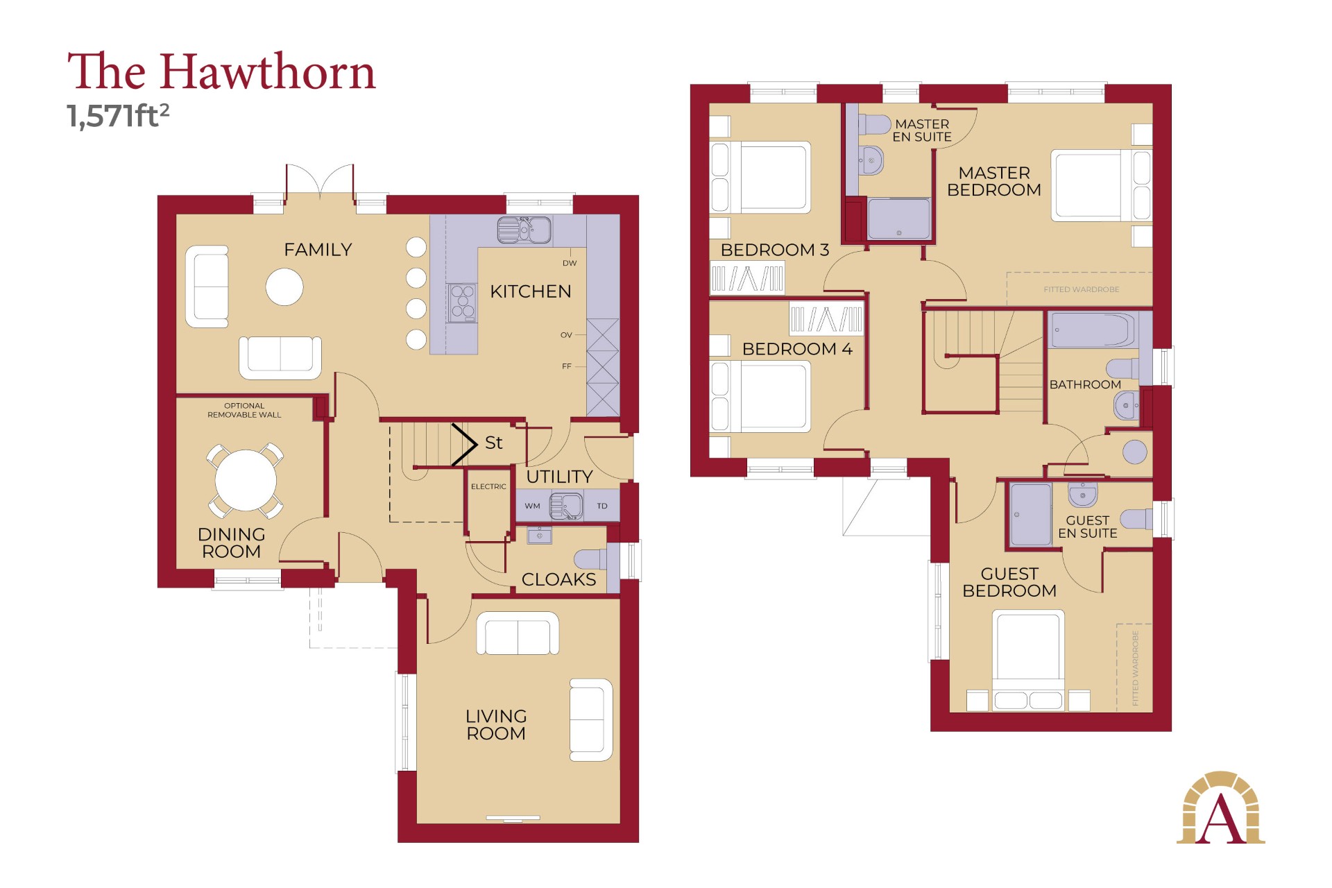 The Hawthorn, Bailey Green, Off Lynchet Road, Malpas floorplan