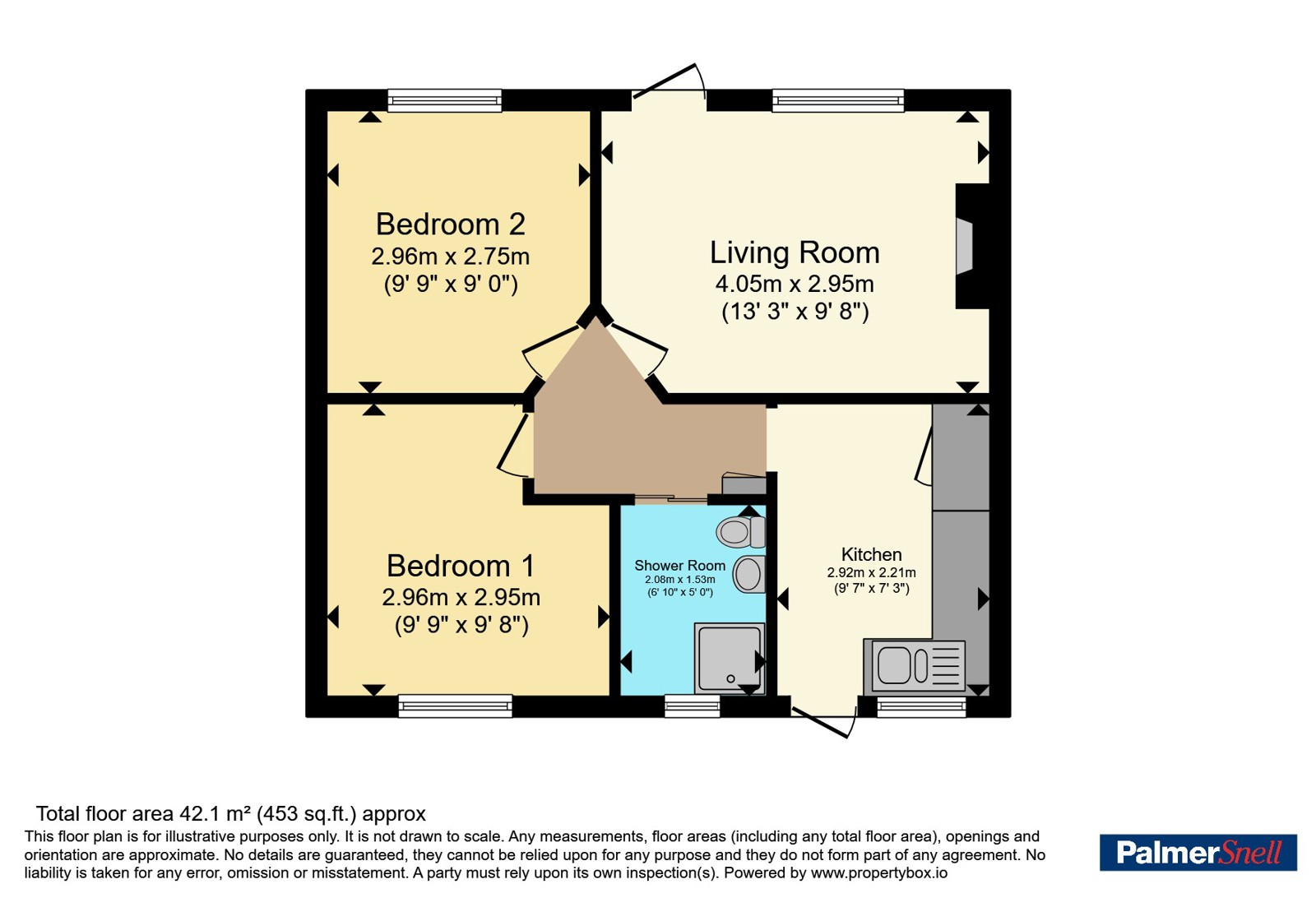 1, Rowlands Caravan Park, Chickerell floorplan