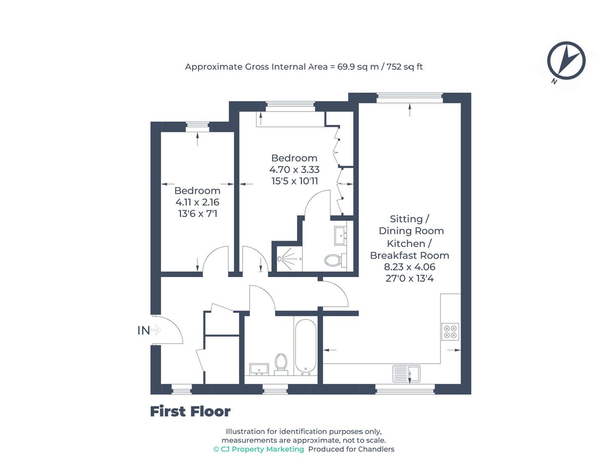 11 Peckworth Close, Henlow floorplan
