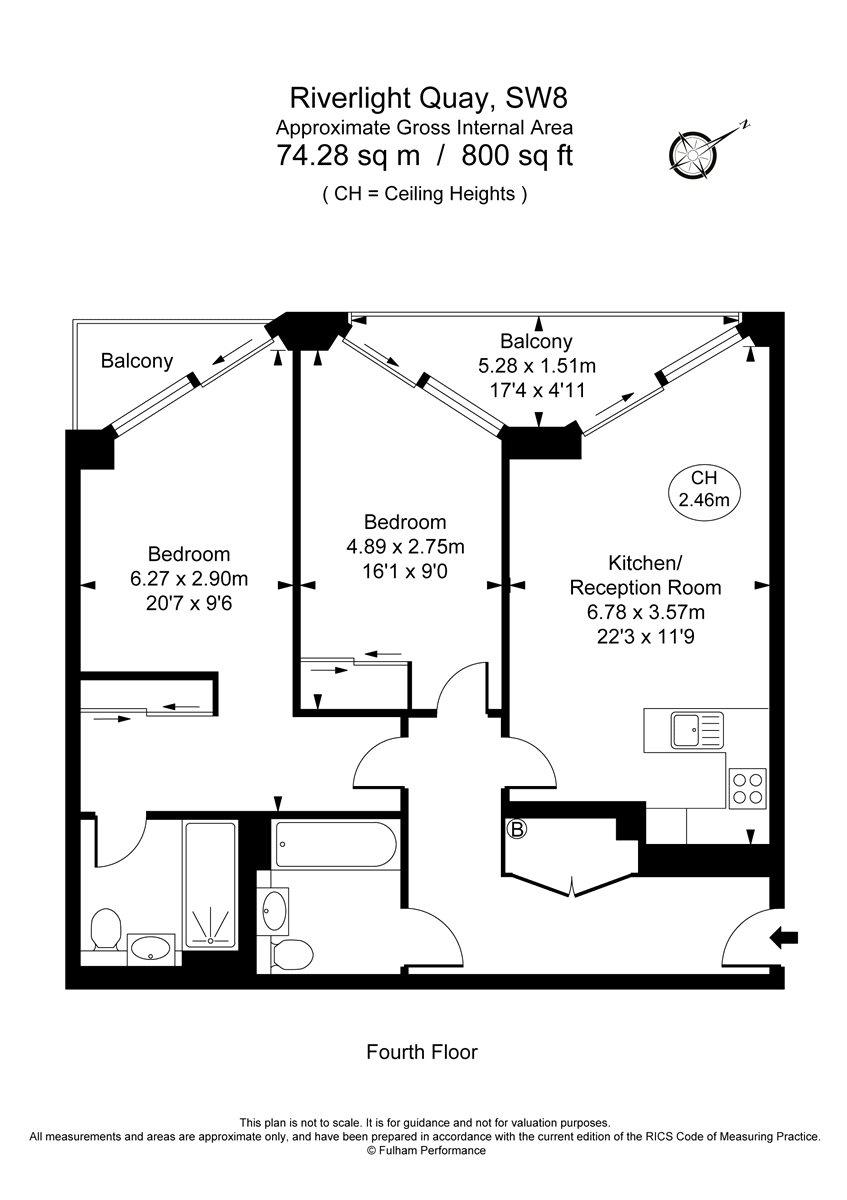 2 Bedrooms Flat to rent in Riverlight Quay, London SW11