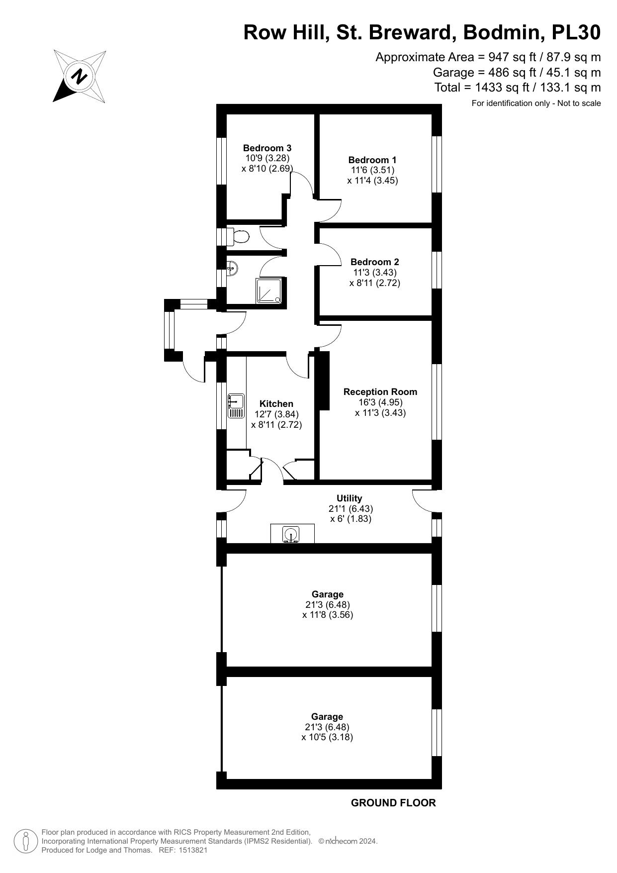 Mor-Ray, St Breward floorplan