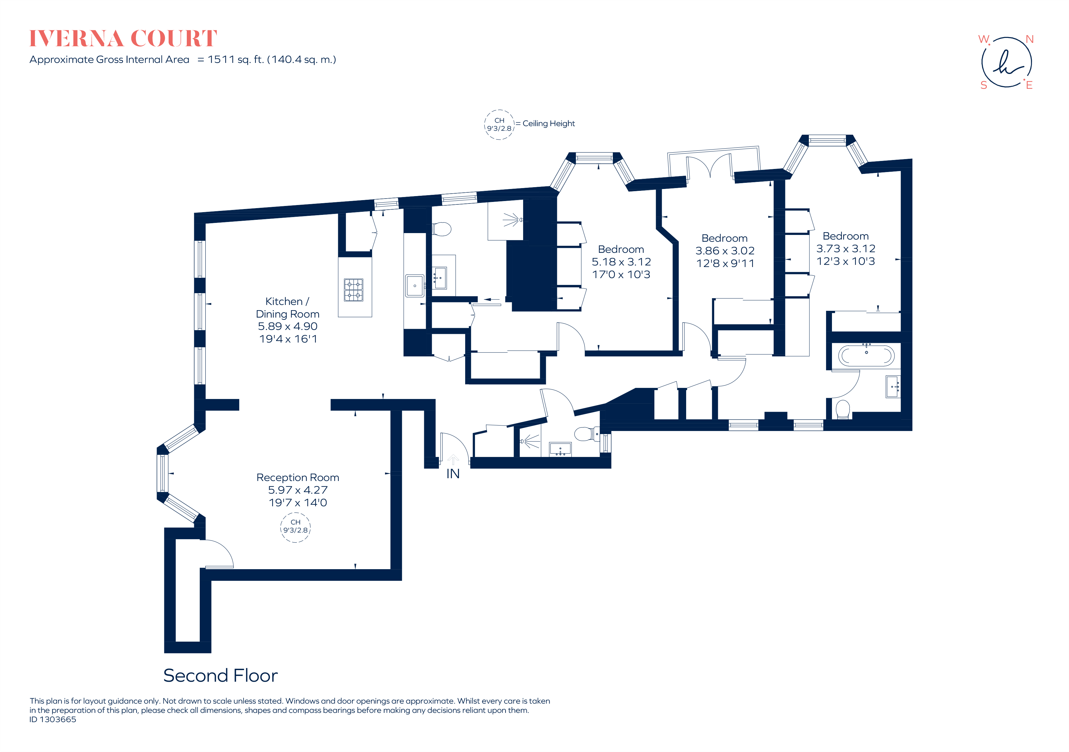 10, Iverna Court, LONDON floorplan