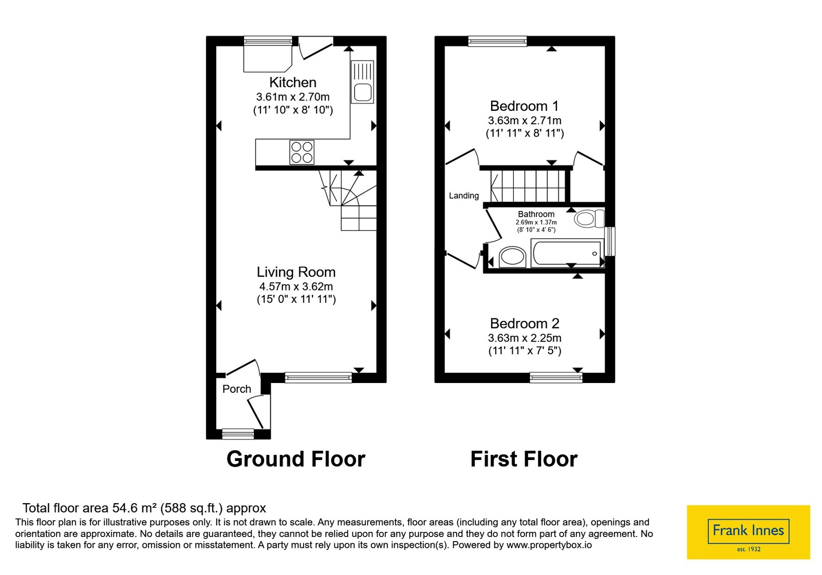 50, Ribblesdale Road, Nottingham floorplan