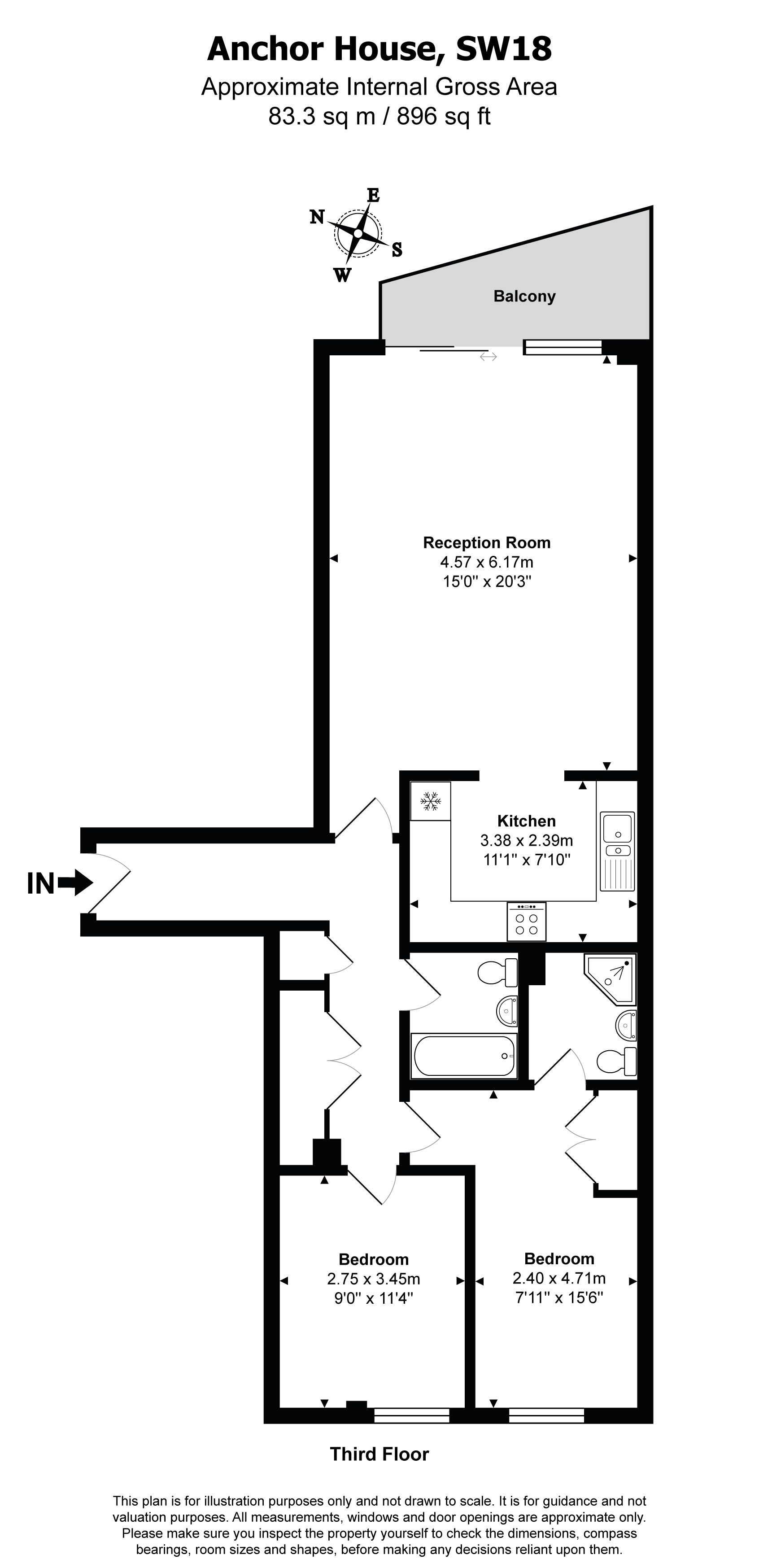 Anchor House, Smugglers Way floorplan