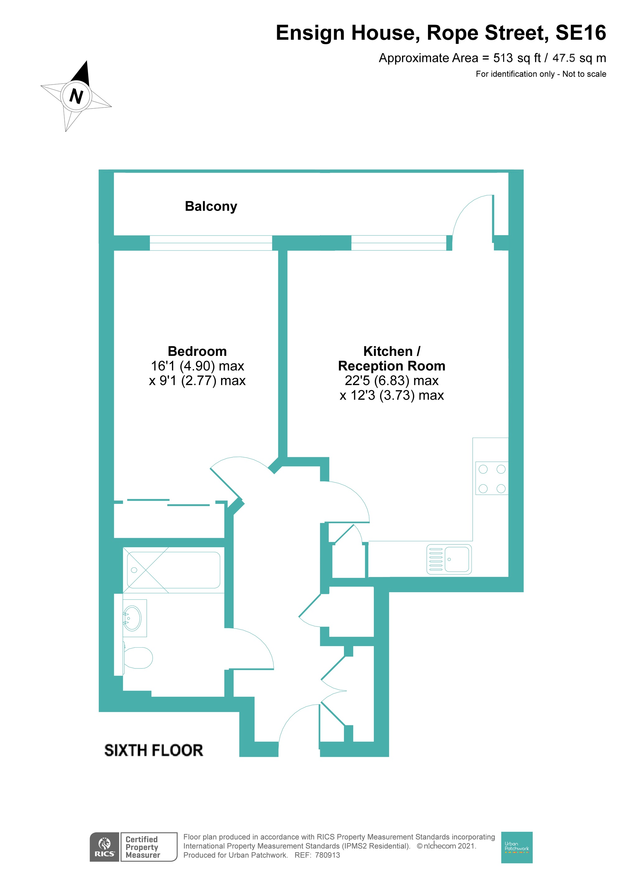 Rope Street, London floorplan