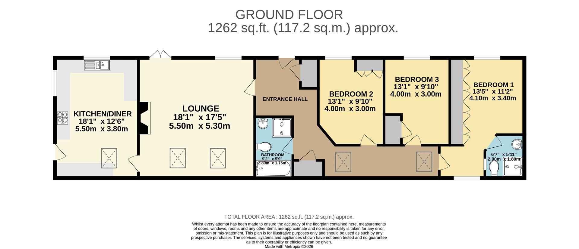 3 Stable Cottages, Enholmes Lane, Patrington floorplan
