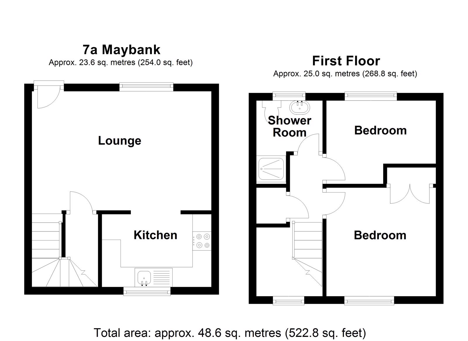 Flat 7A Maybank House, Horse Fair, Rugeley floorplan