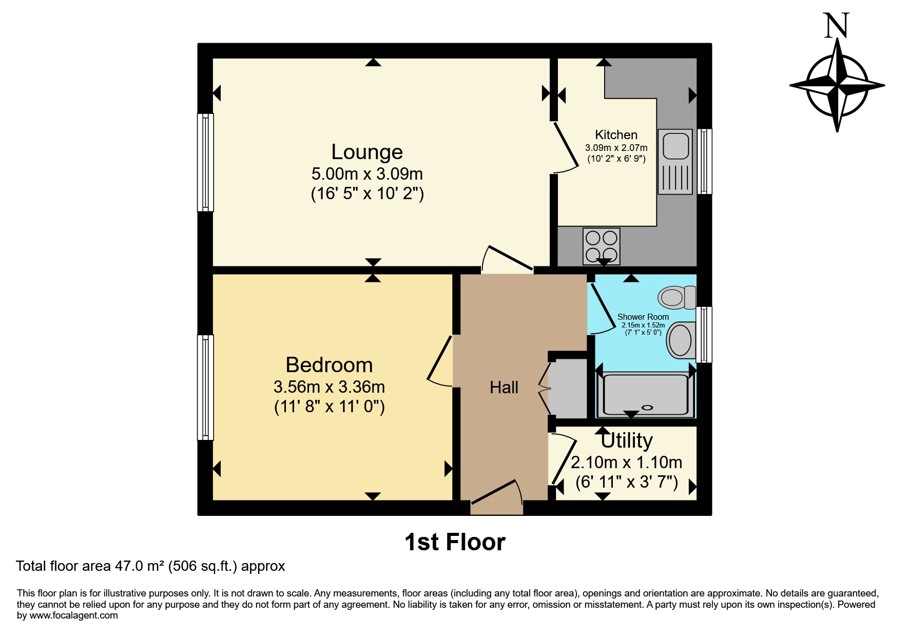 89a, Crown Street, Peterborough floorplan
